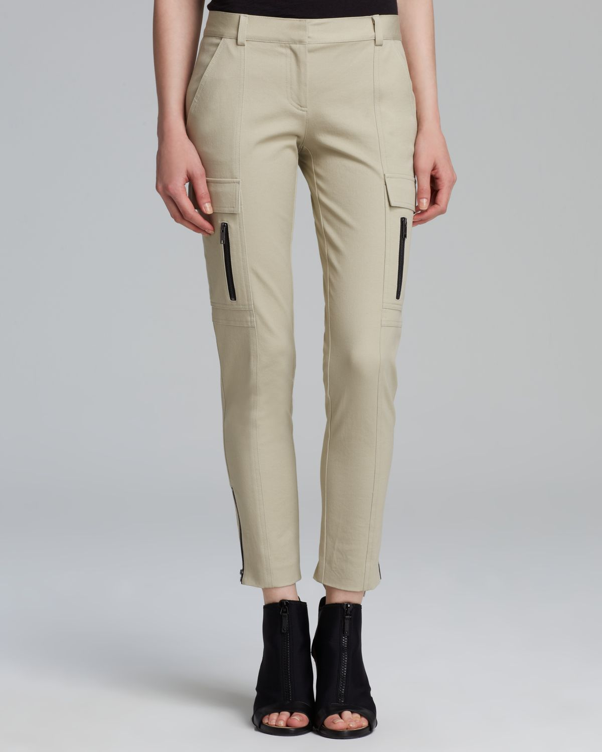 skinny work cargo pants