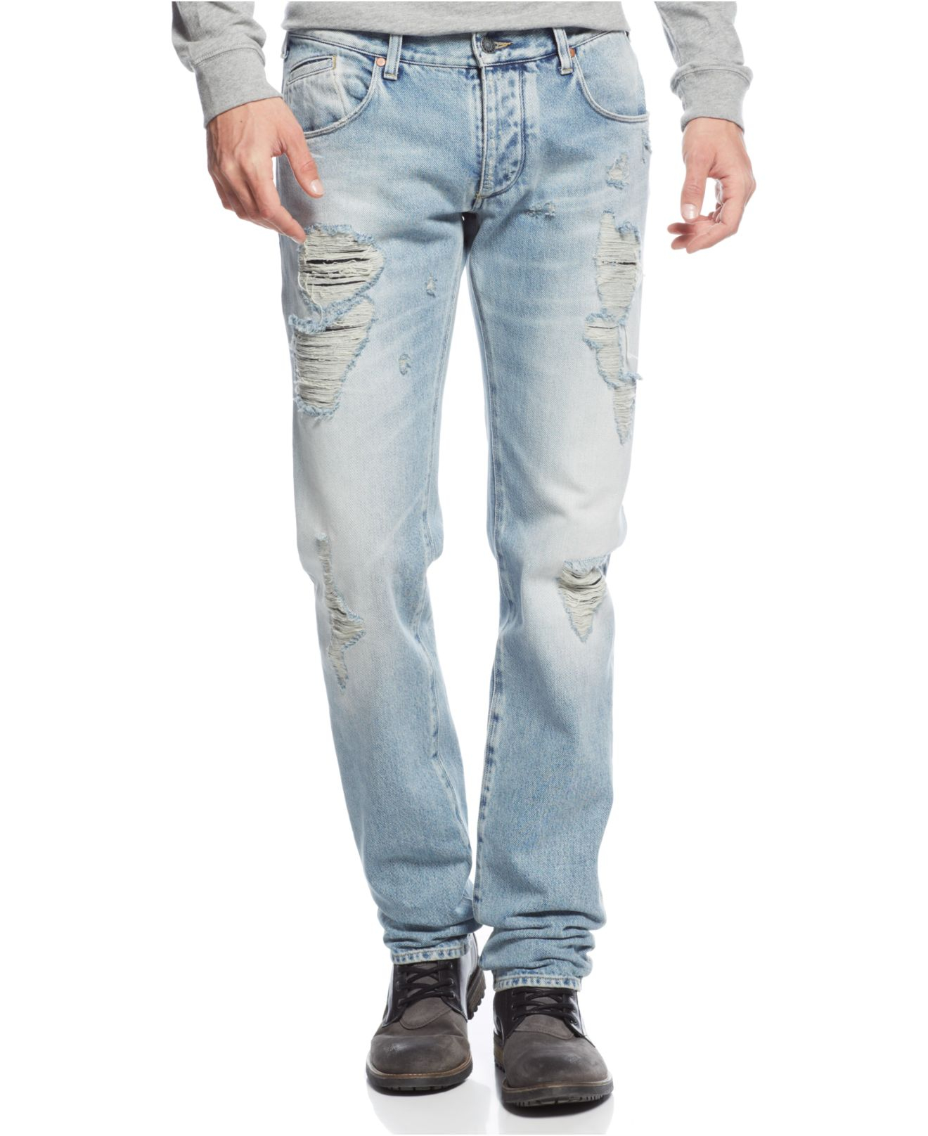 Armani Jeans J23 Slim-Fit Light-Wash 