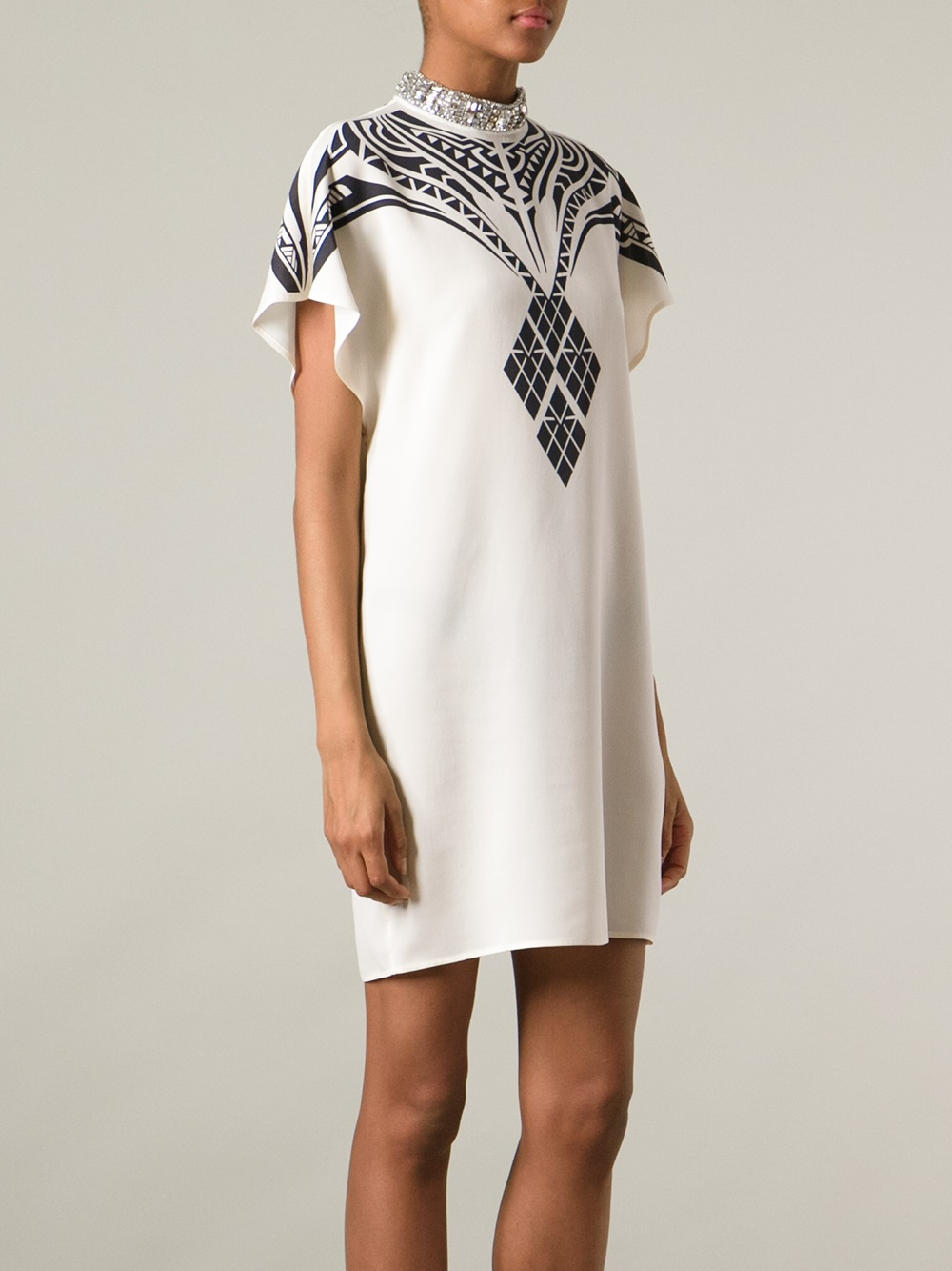 embellished tunic dress