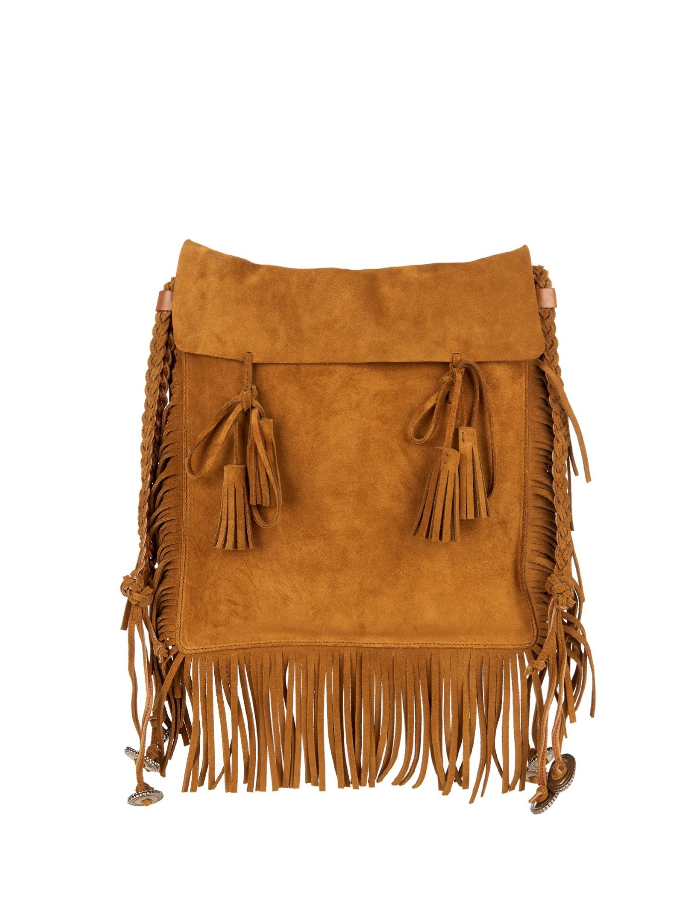 ysl suede fringe bolsa