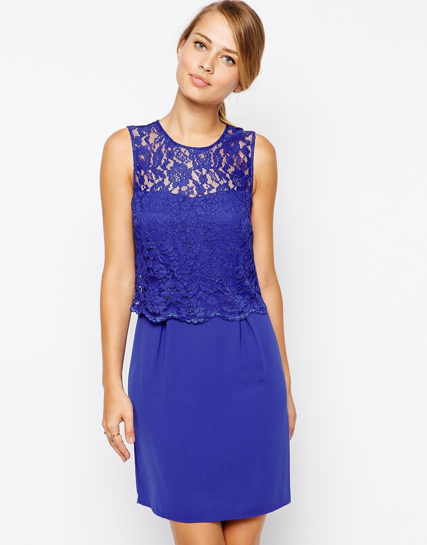 oasis blue lace dress