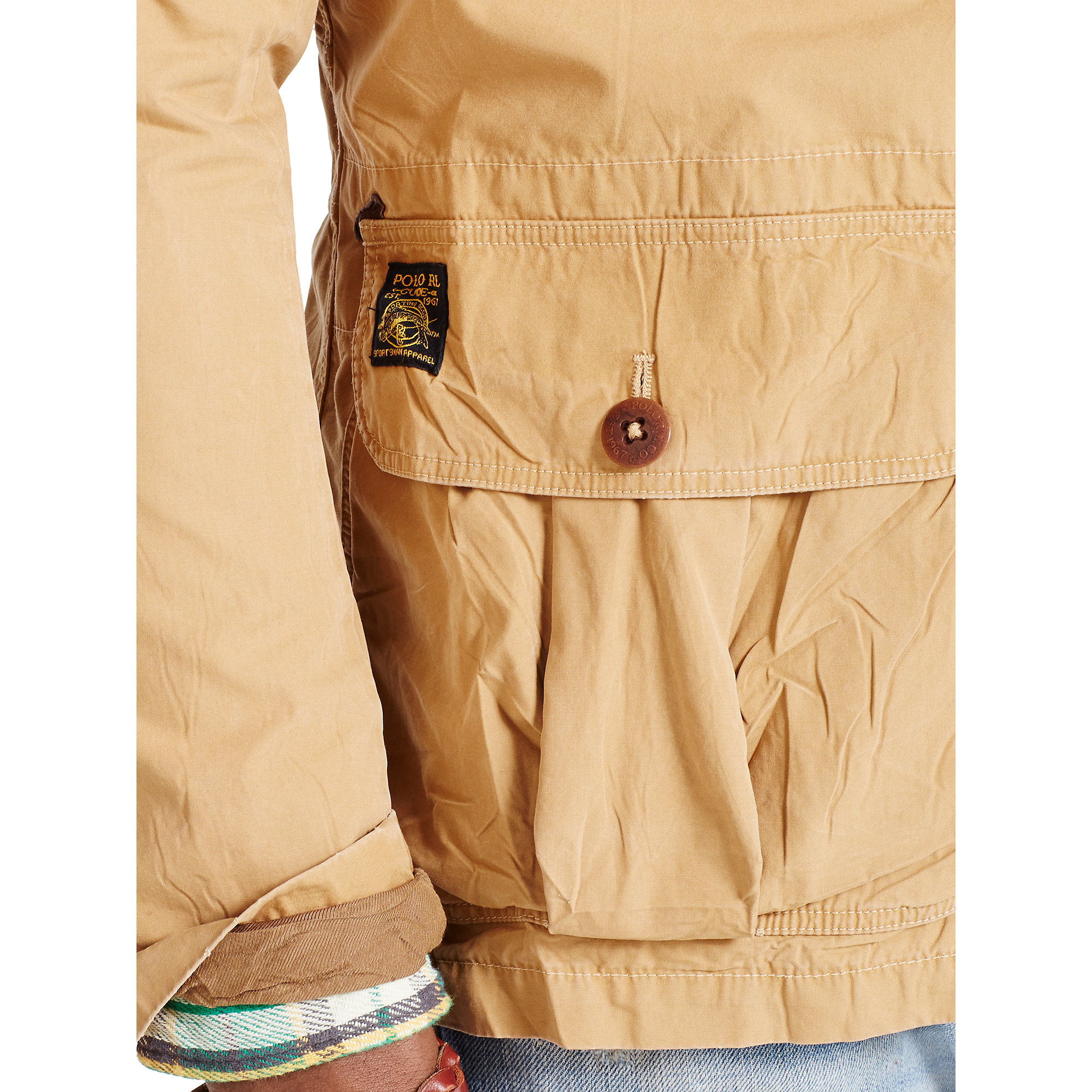 Ralph Lauren Cotton Canvas Sport Coat in Natural for Men | Lyst