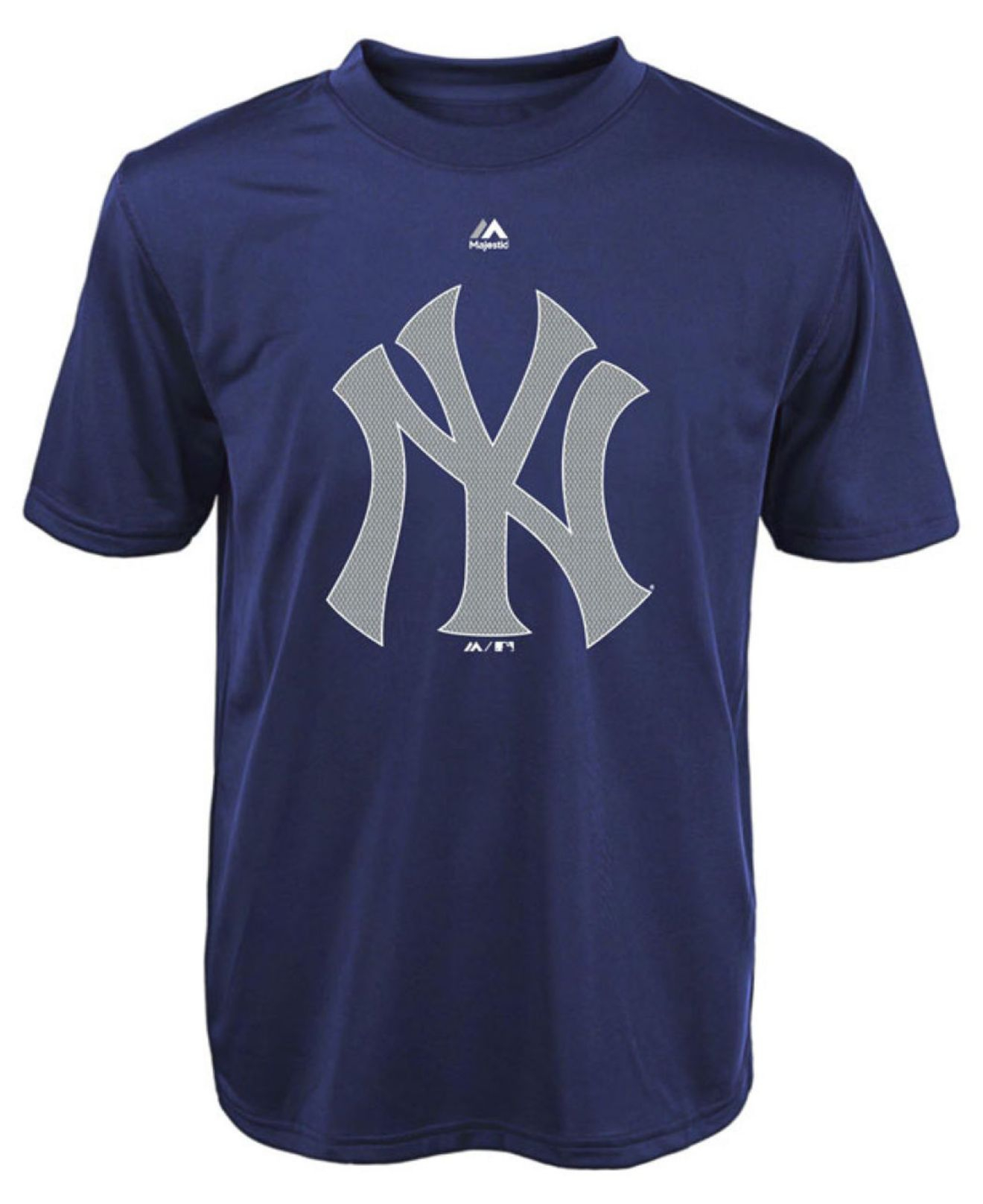 Majestic Kids' New York Yankees Flat Skills Test T-Shirt in Blue for ...
