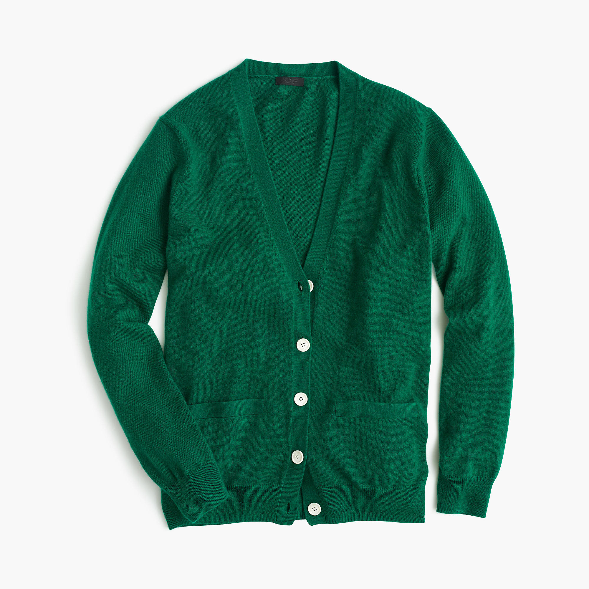 J.crew Italian Cashmere Boyfriend Cardigan Sweater in Green (autumn