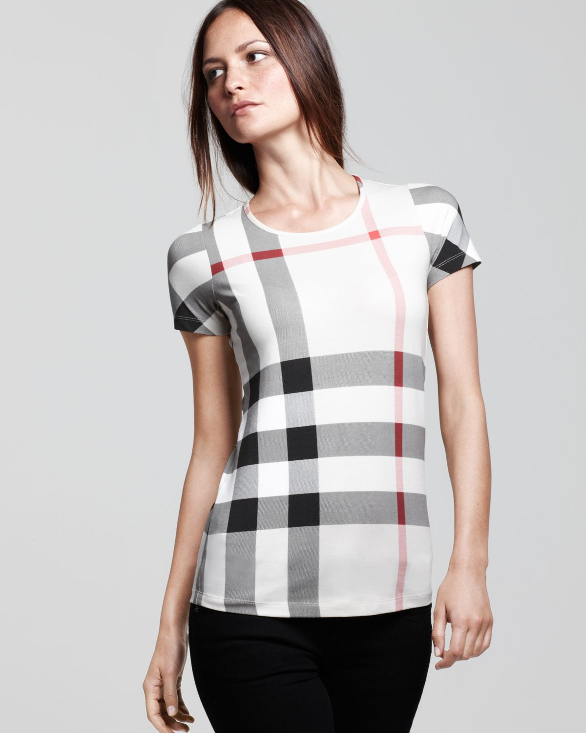 Burberry Brit All Over Check Tee in 