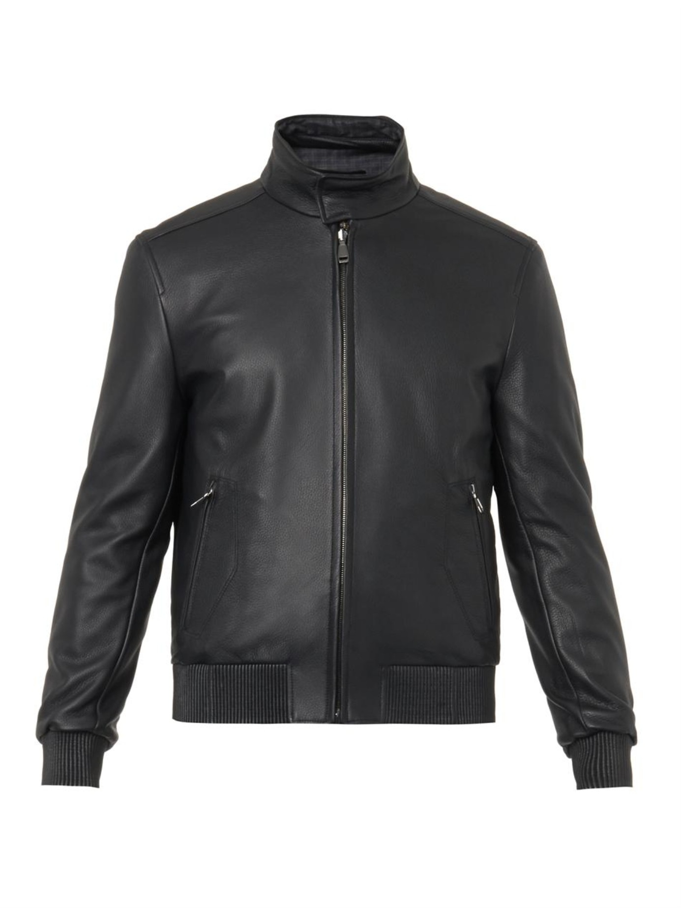 Brioni Reversible Leather Jacket In Black For Men Lyst Gallery