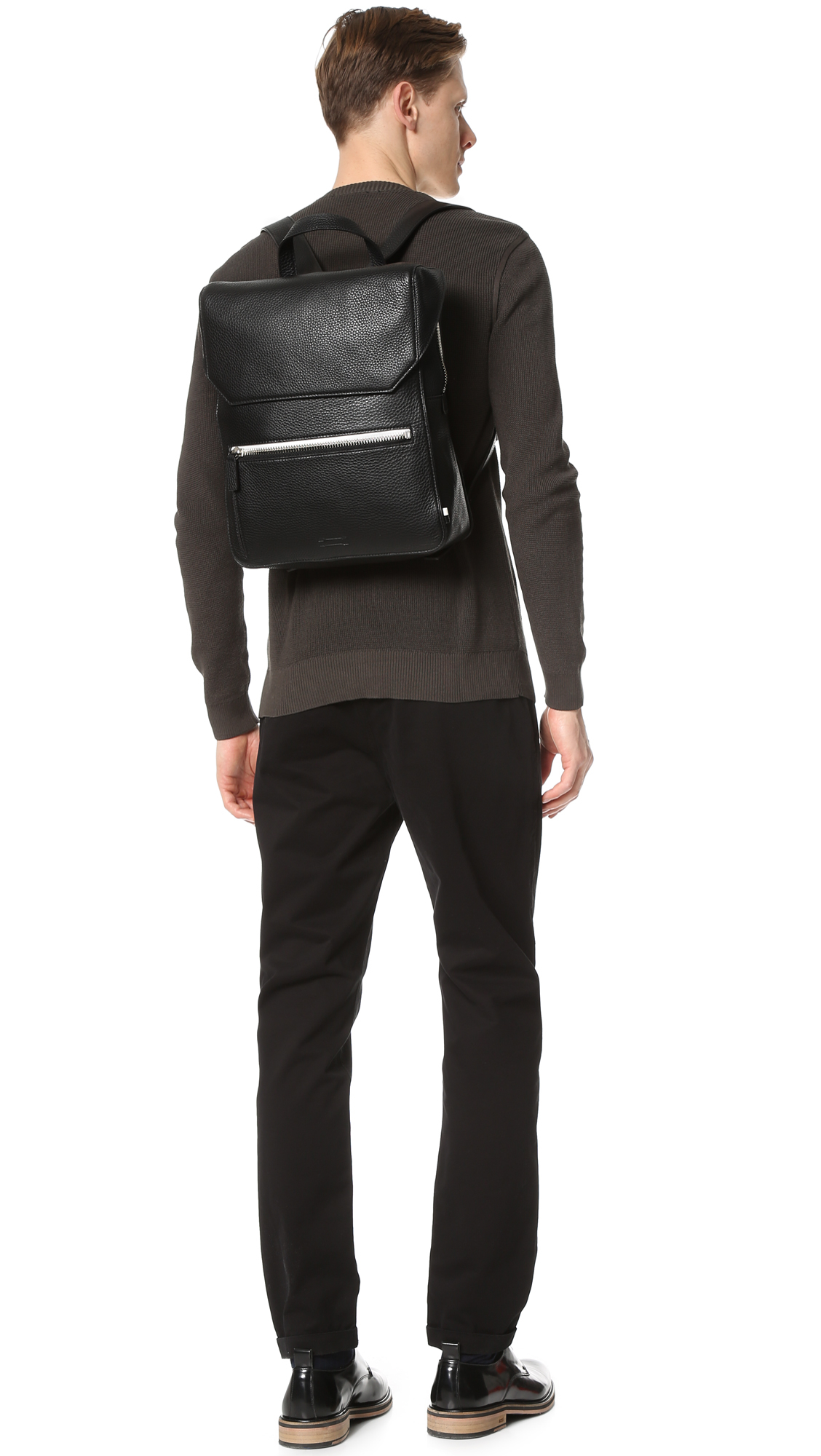 uri minkoff leather backpack