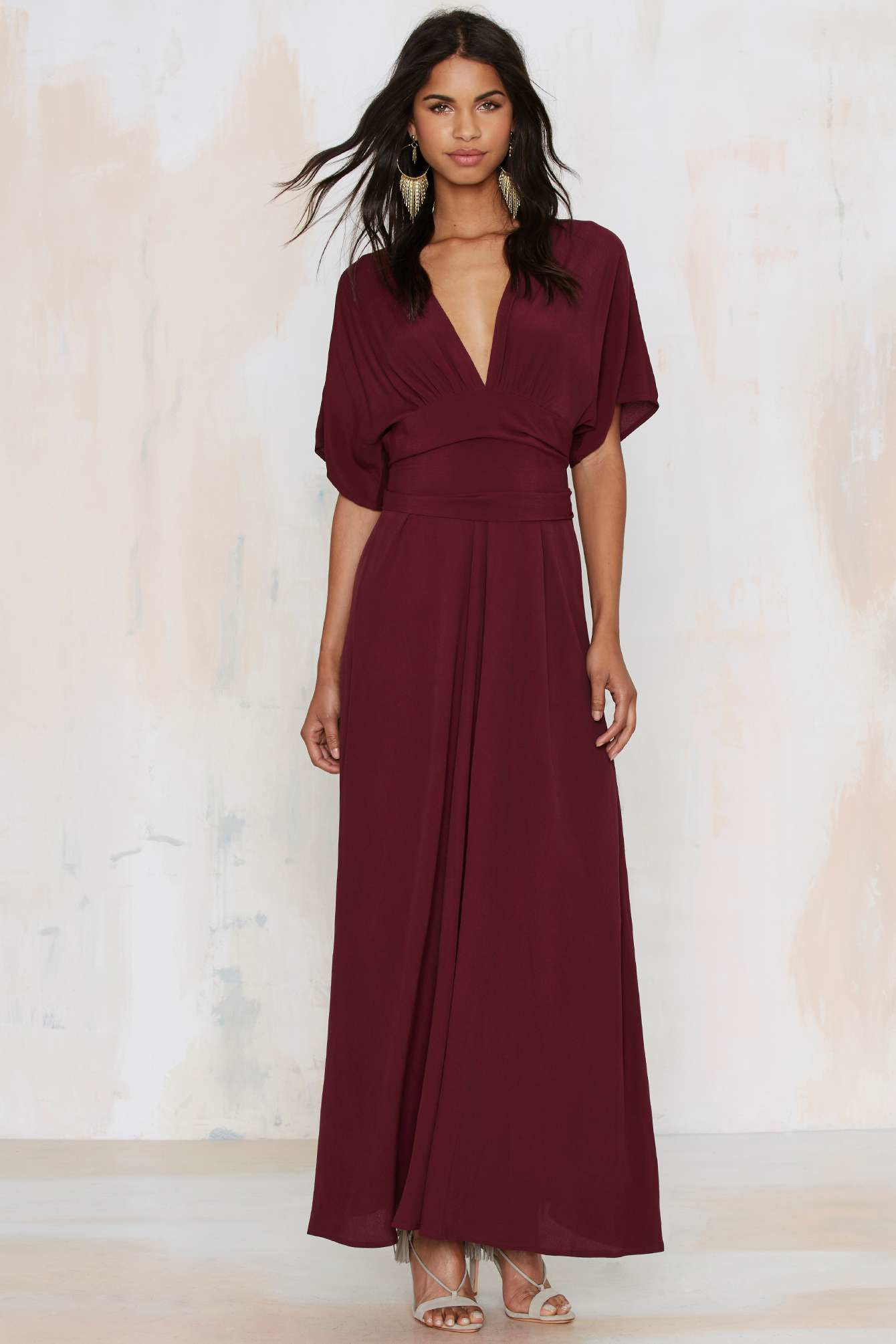 Lyst - Nasty Gal Classy To The Maxi Dress in Red
