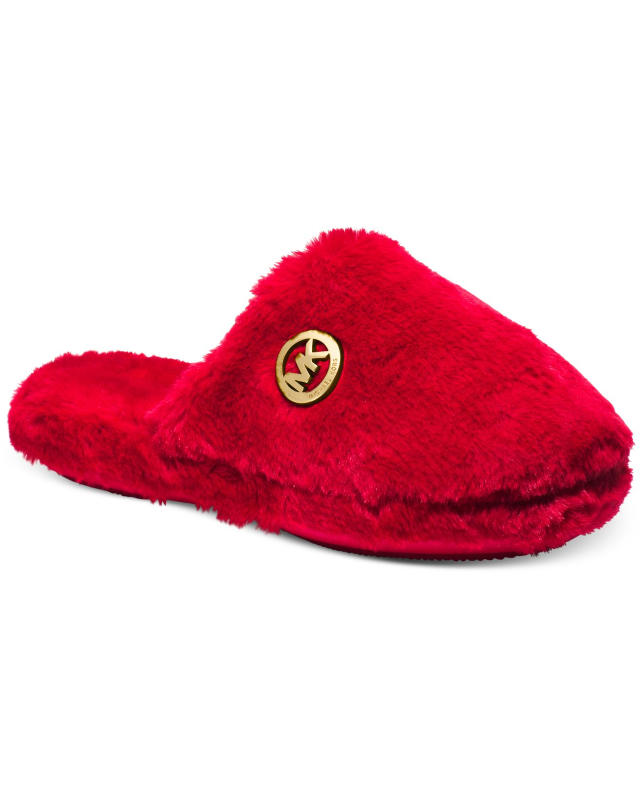 michael kors red slippers