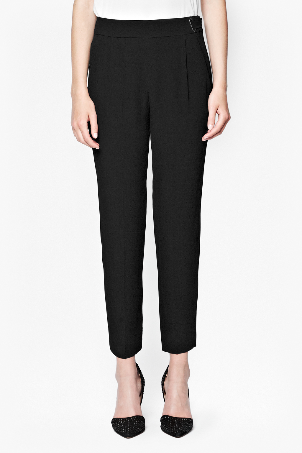 French connection Emmeline Peg Leg Trousers in Black | Lyst
