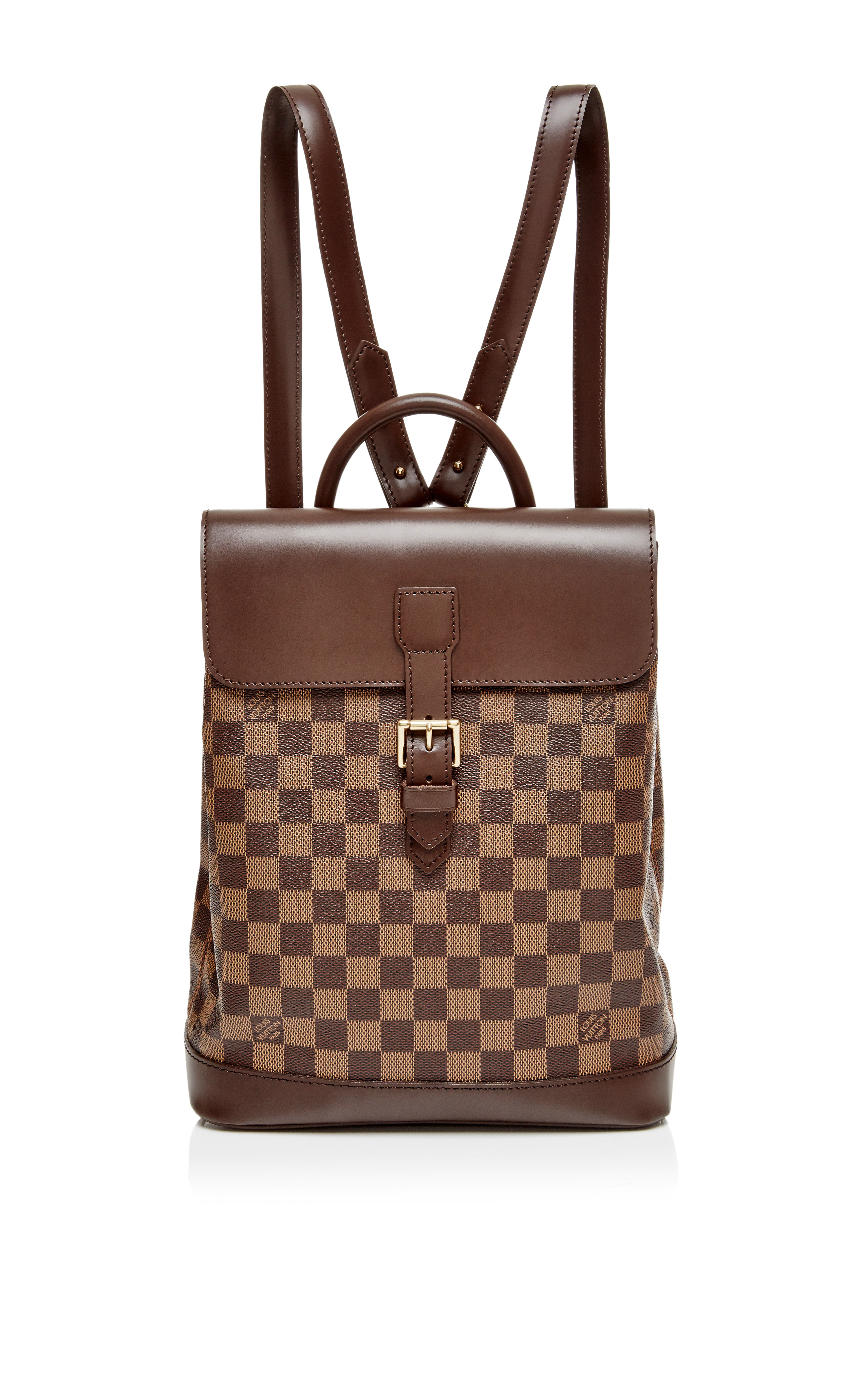 Louis Vuitton Damier Ebene Soho Backpack in Brown - Lyst