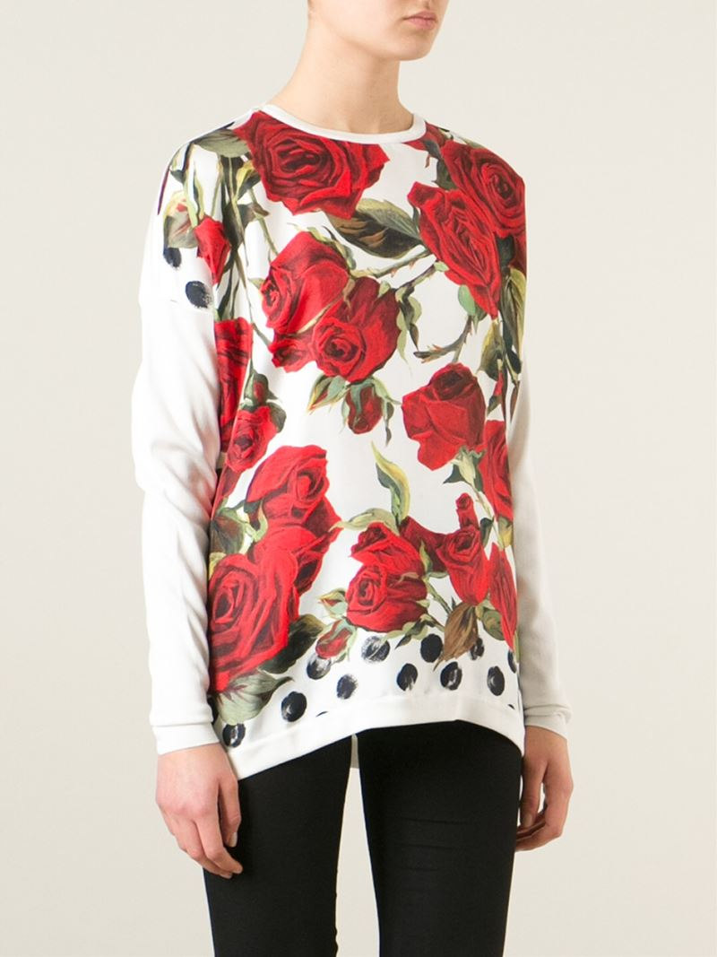 dolce and gabbana floral sweater