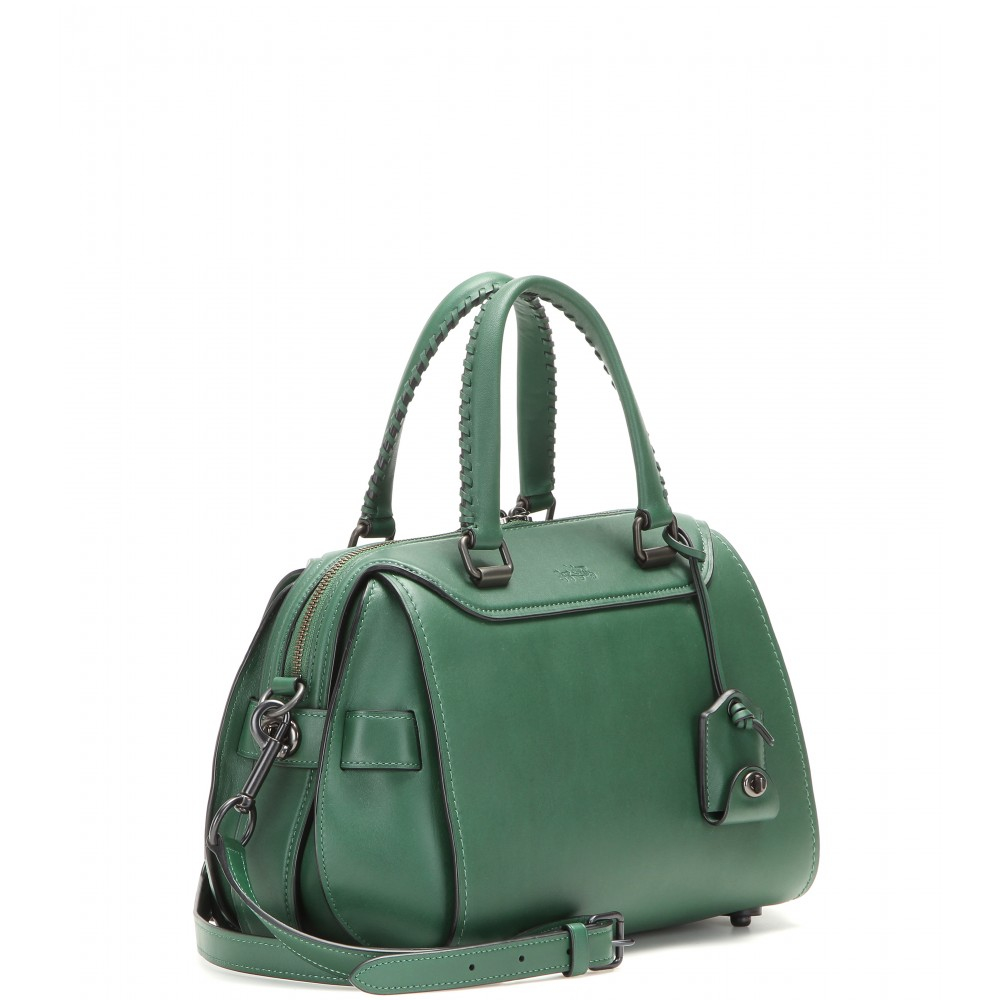 coach green shoulder bolsa