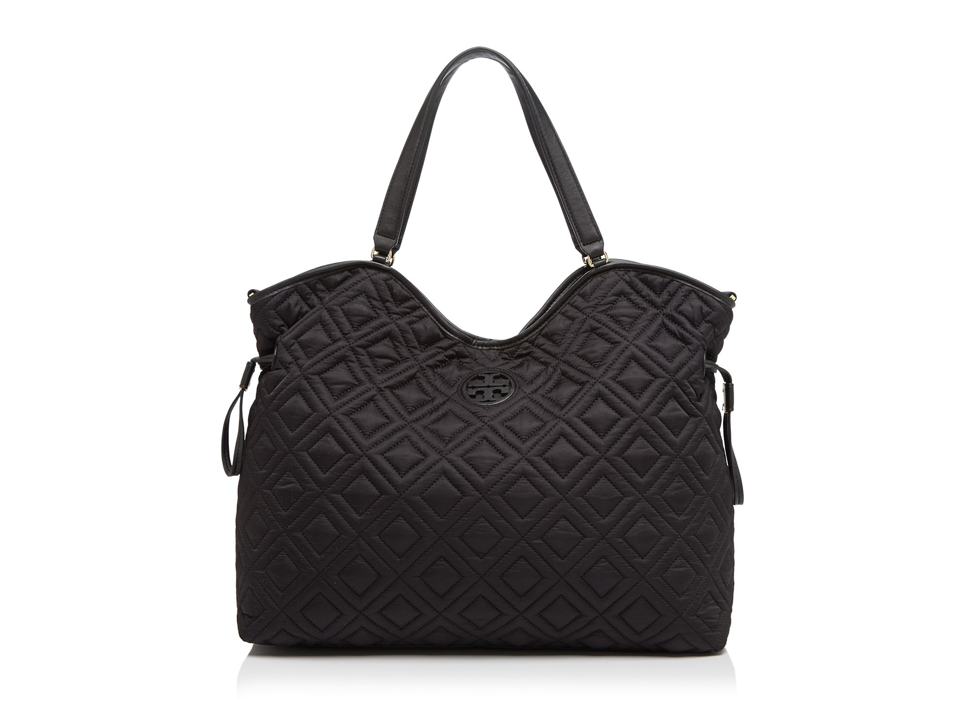 Tory burch Diaper Bag - Quilted Slouchy in Black | Lyst