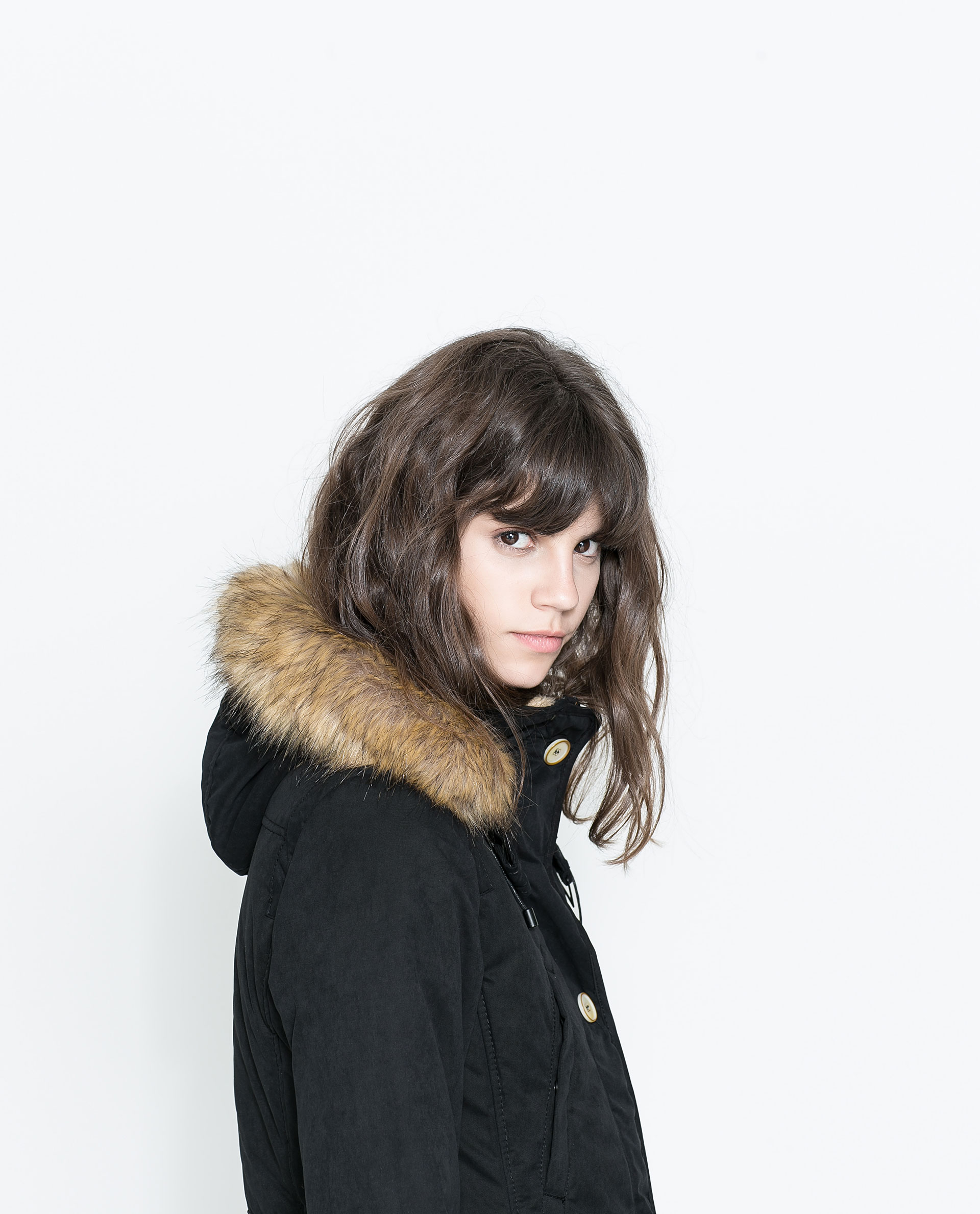 Zara Waterproof Parka Removable Hood in Black Lyst