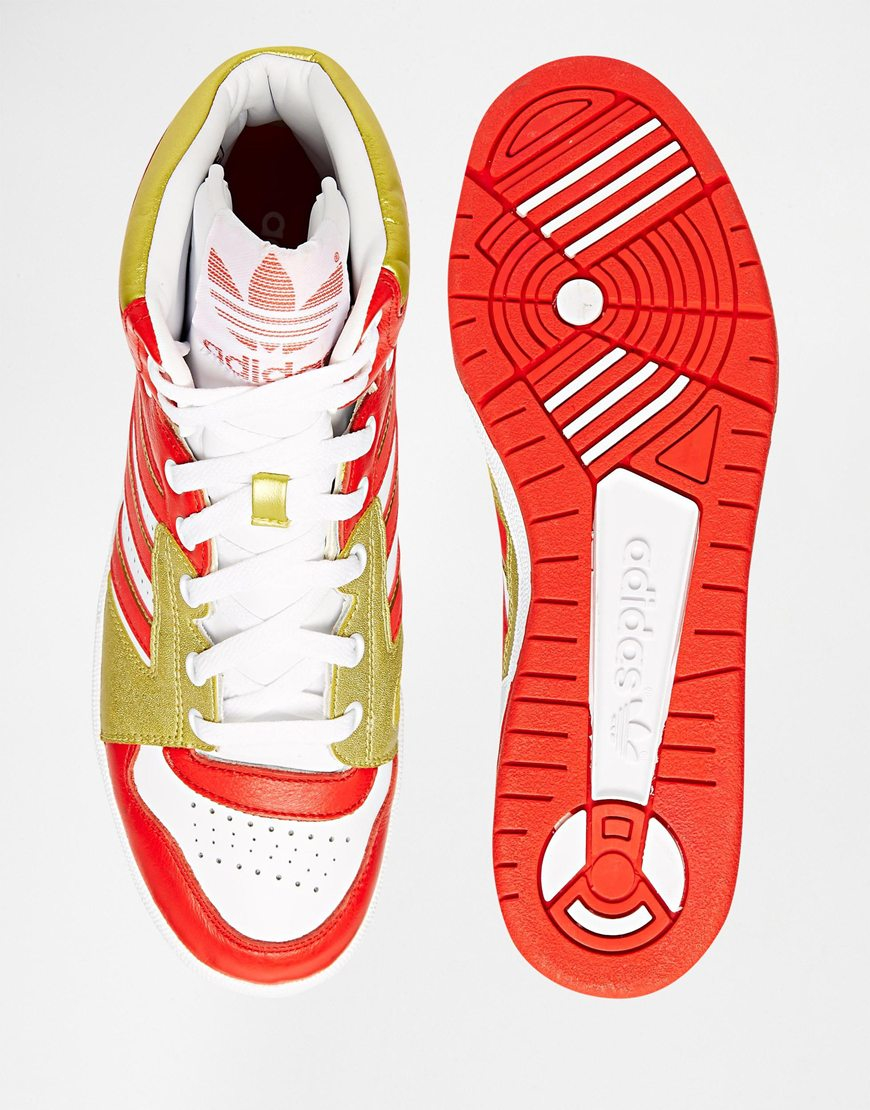 adidas Originals Instinct Og Hi-top Trainers B35298 in Red for Men - Lyst
