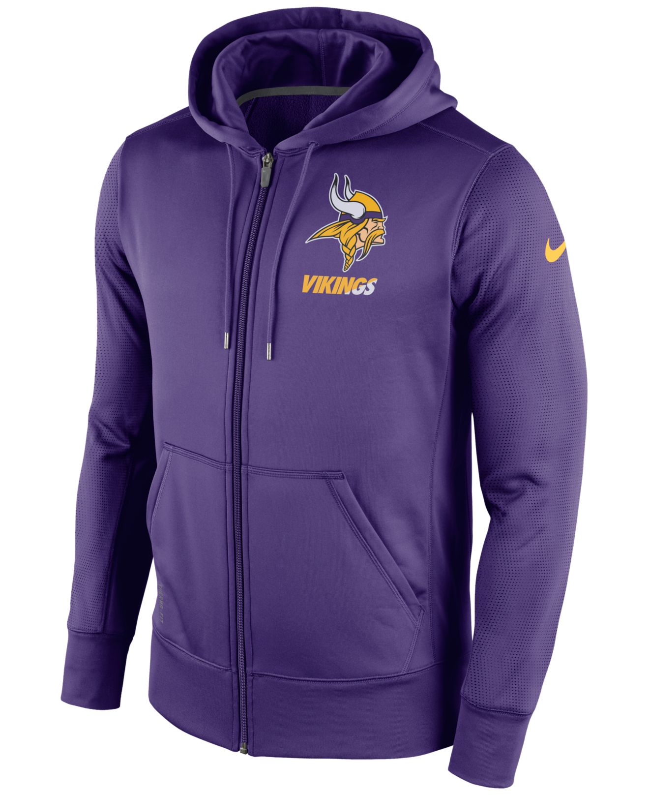 Nike Men's Minnesota Vikings Sideline Ko Fleece Full-zip Hoodie in ...