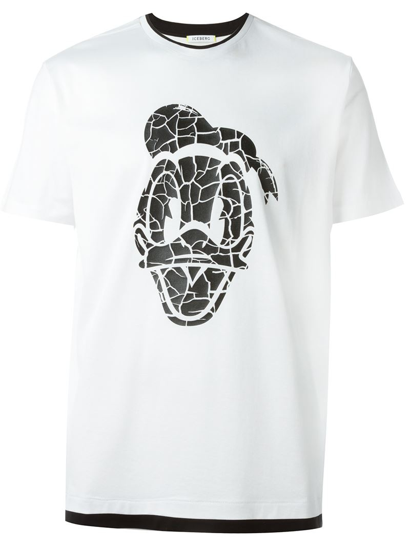 donald duck printed t shirt
