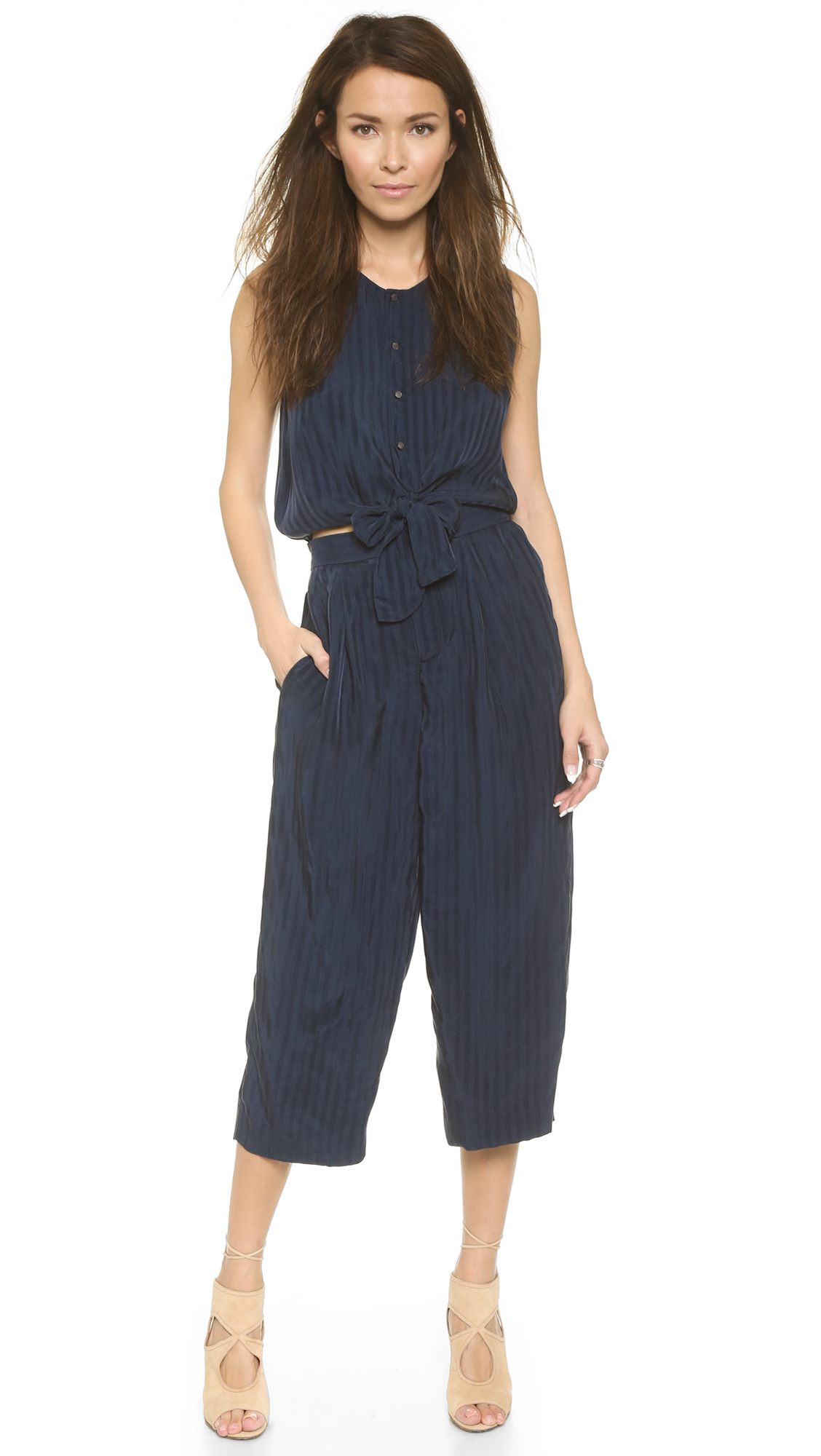 club monaco trench jumpsuit