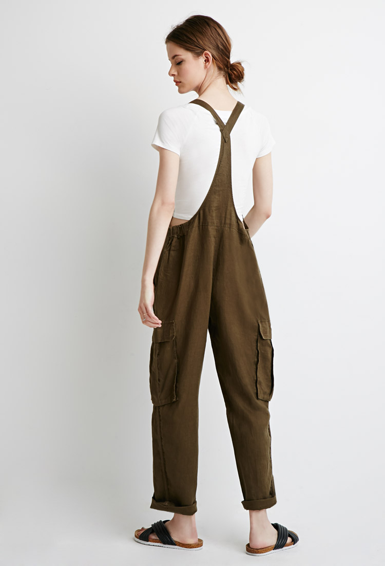 forever 21 linen jumpsuit