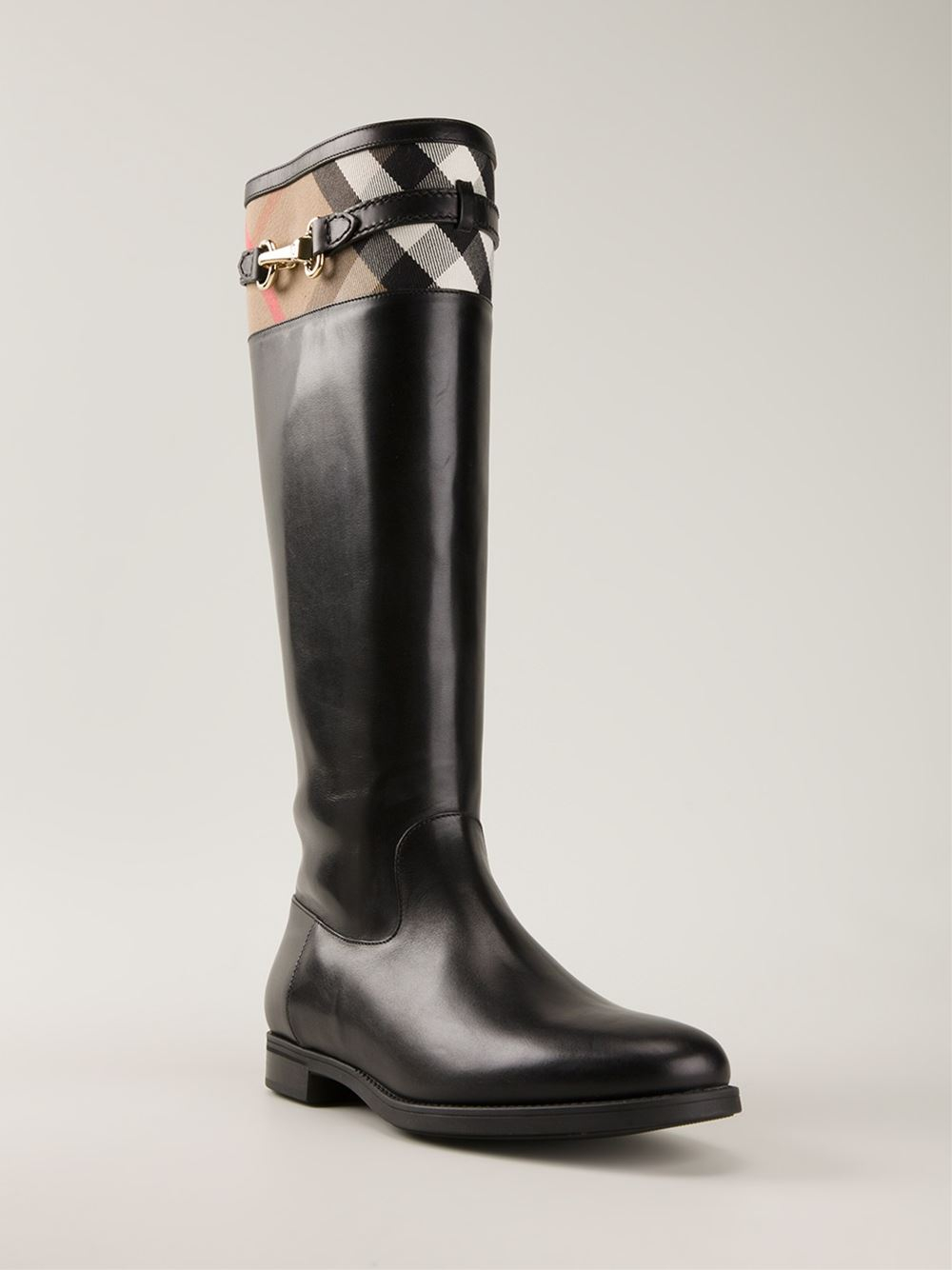 burberry house check boots