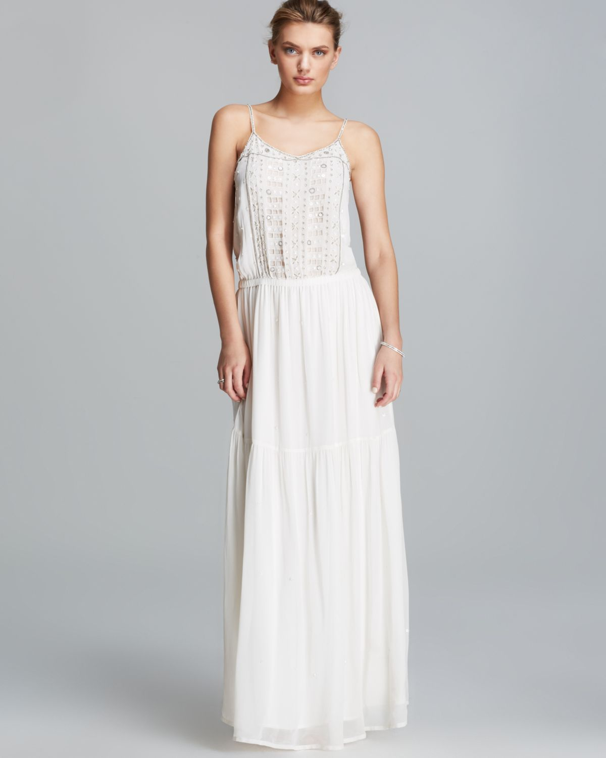 French Connection Maxi Dress - California Dreaming in White - Lyst