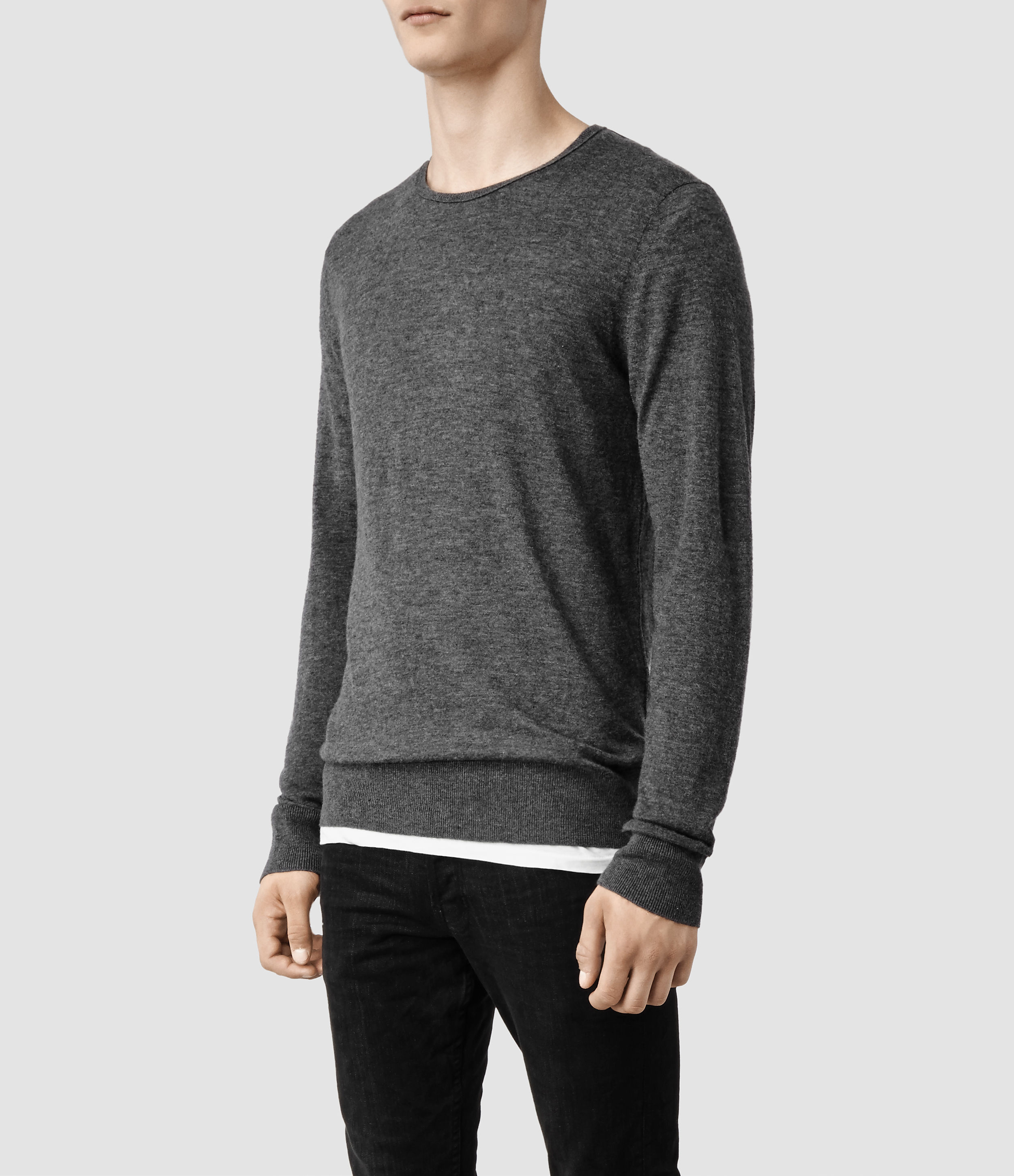 all saints grey sweater