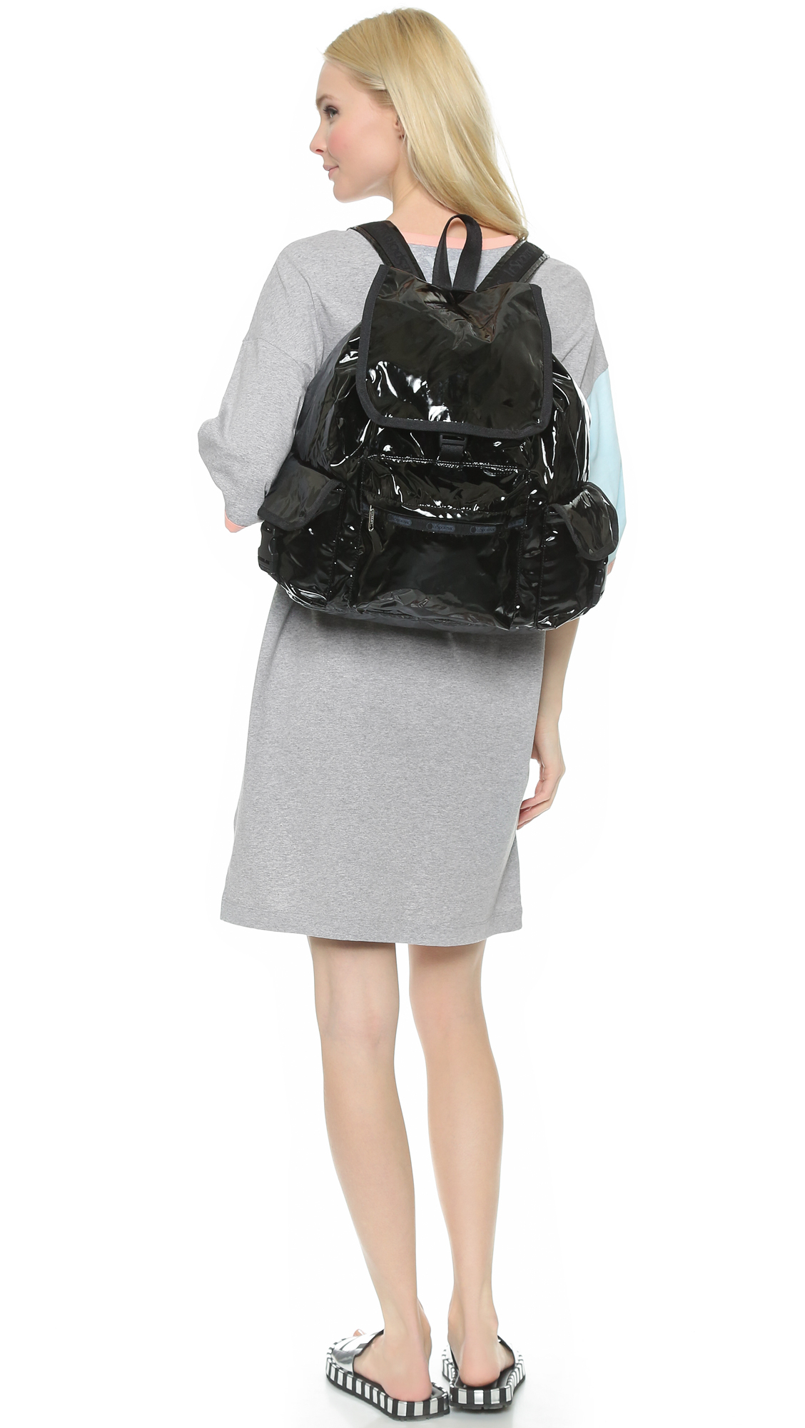 lesportsac black backpack