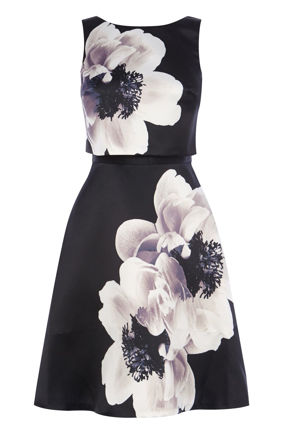 coast black and white dress