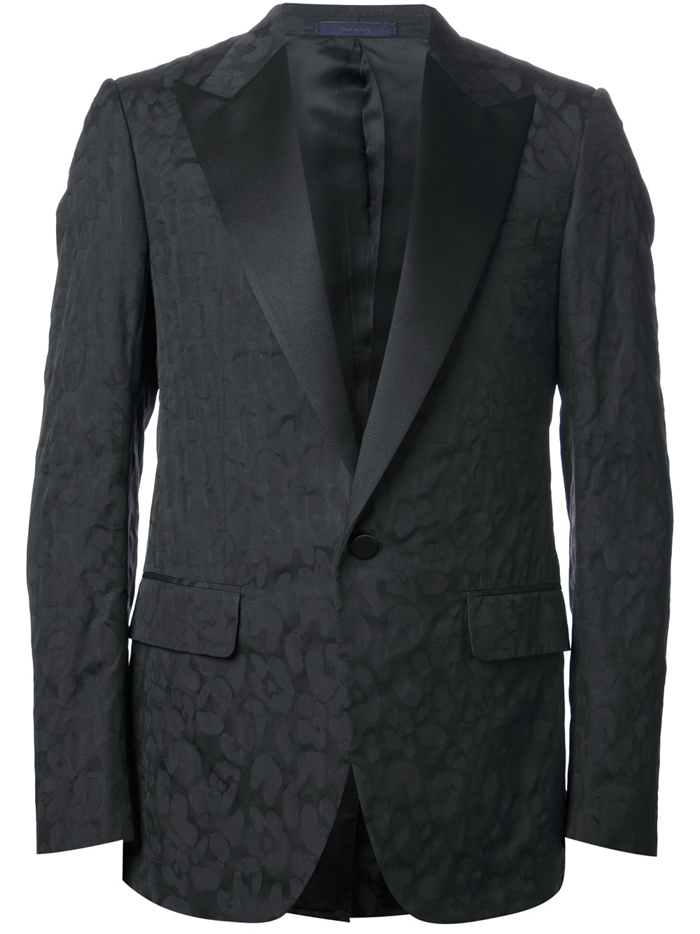 Lanvin Leopard Print Suit Jacket in Black for Men | Lyst