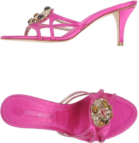 Nine West Sandals in Pink (Fuchsia) | Lyst