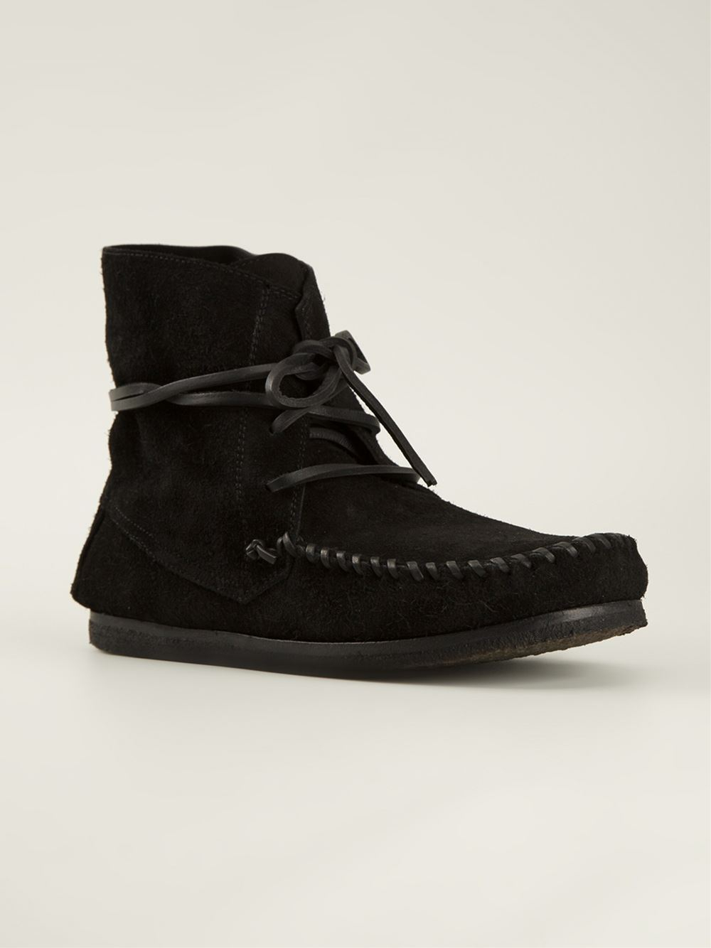 Isabel Marant Étolie 'Flavie' Moccasin Boots in Black Lyst