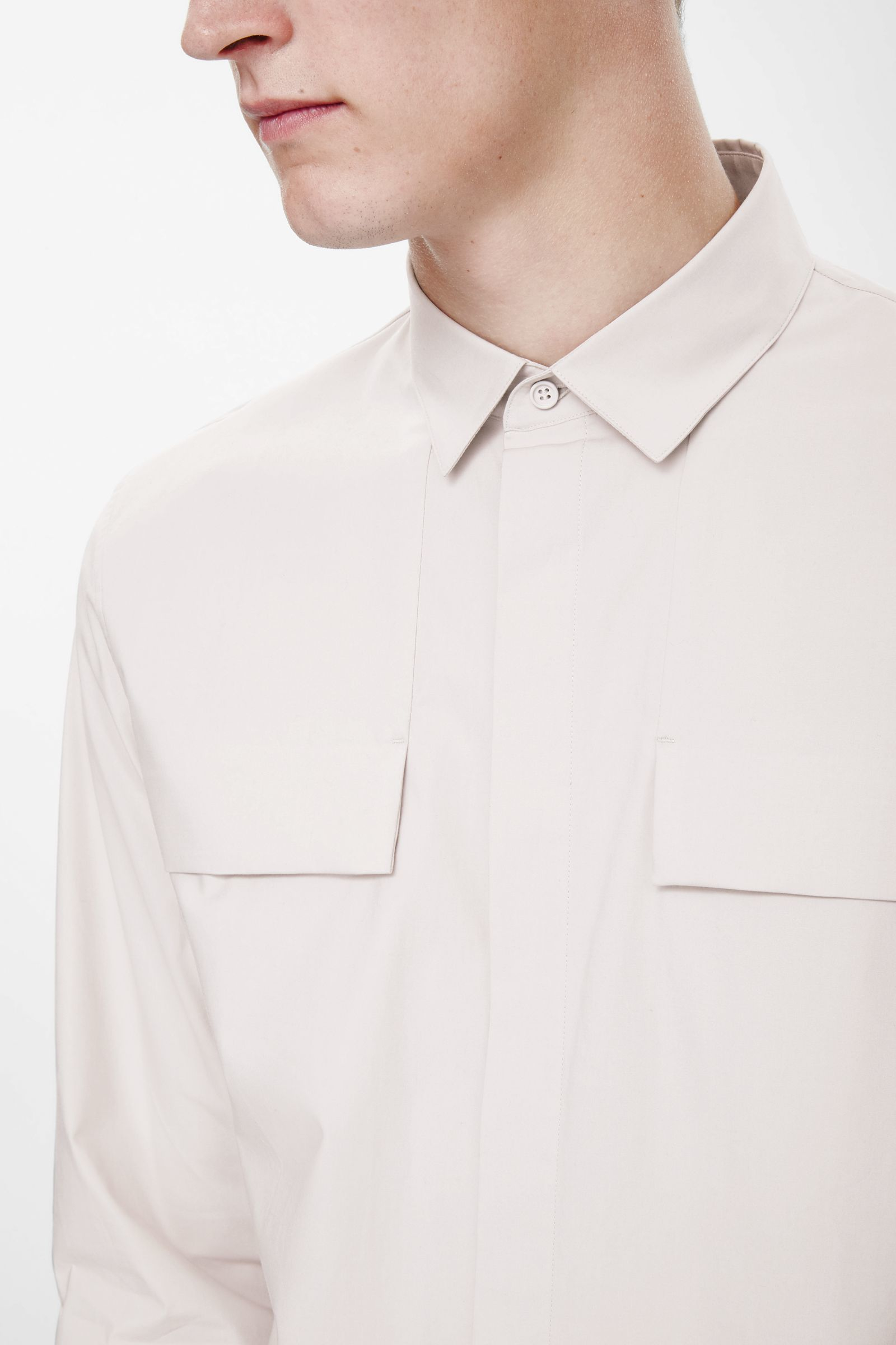 Cos Flap Pocket Shirt in Beige for Men (Biscuit) | Lyst