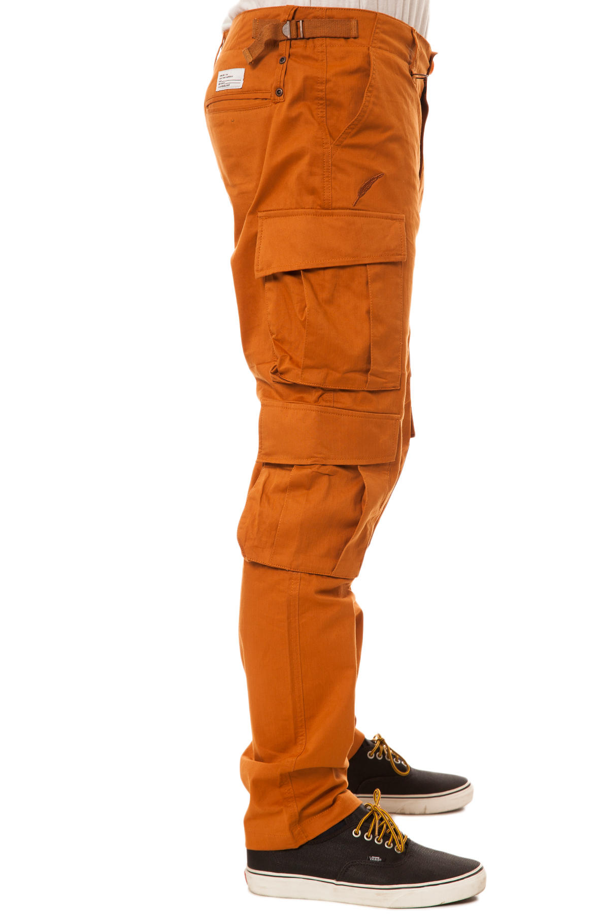 burnt orange cargo pants