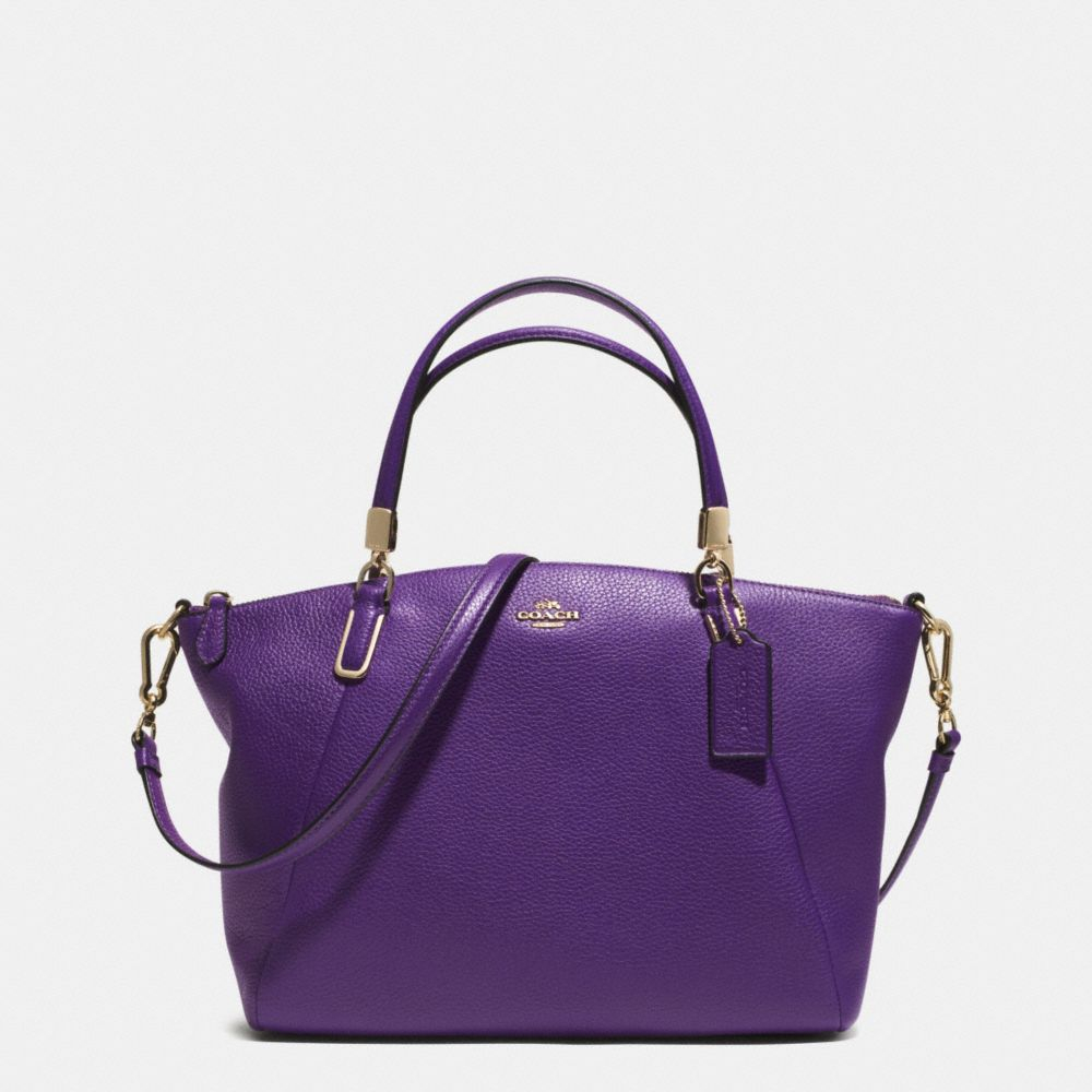 Coach Small Kelsey Crossbody In Pebble Leather in Purple | Lyst