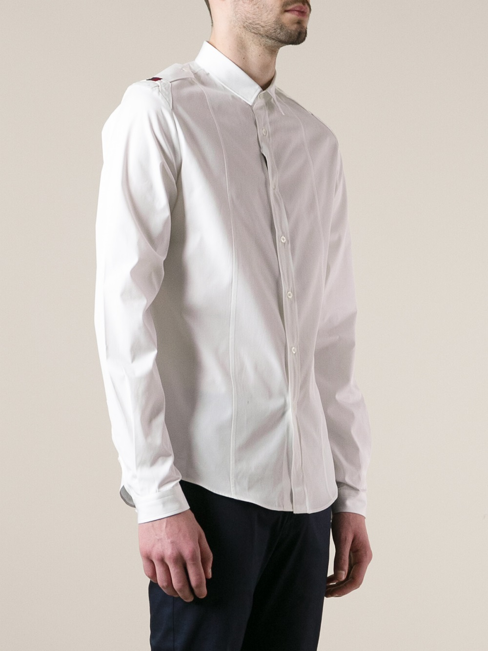 Gucci Plain Shirt In White For Men Lyst 