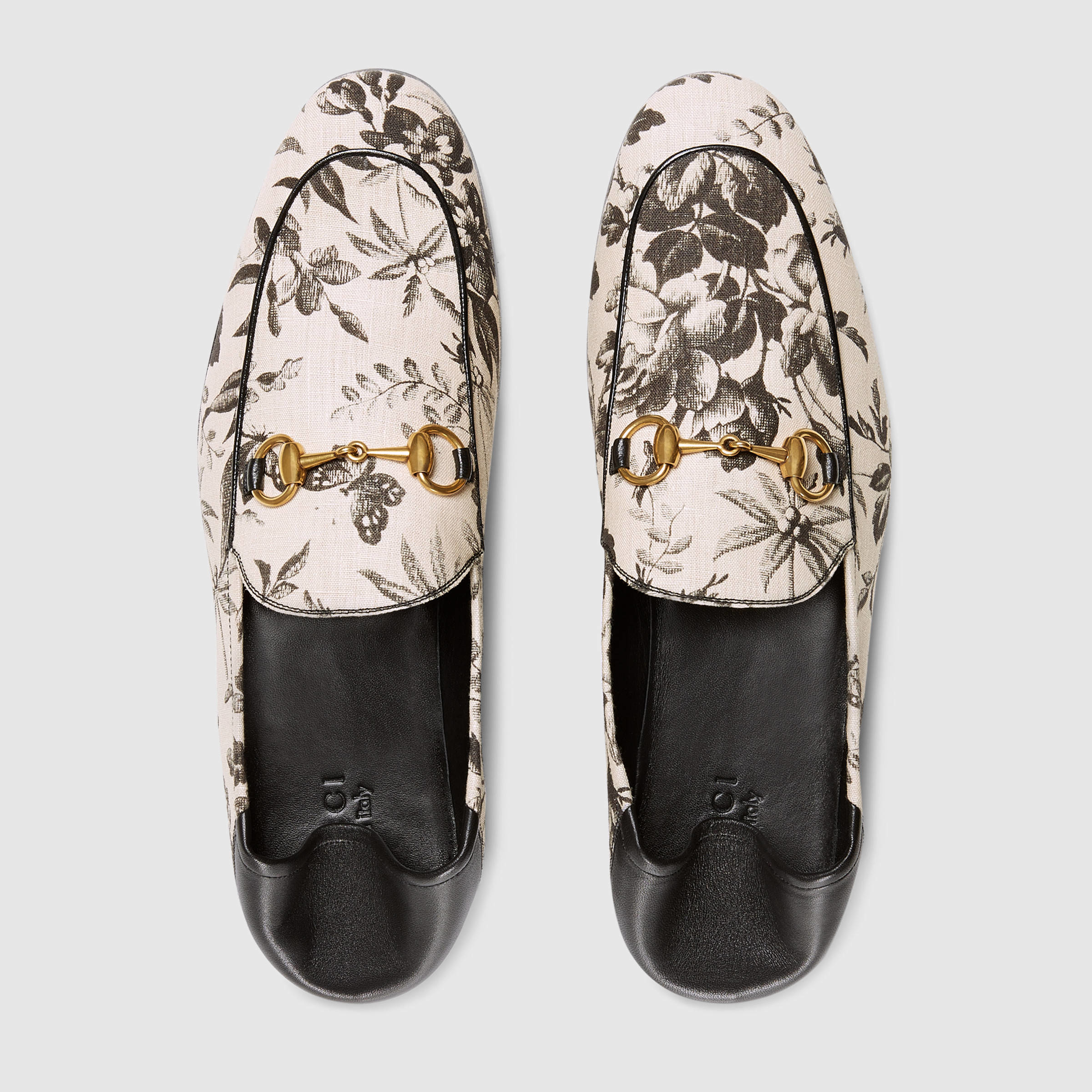 gucci print loafers