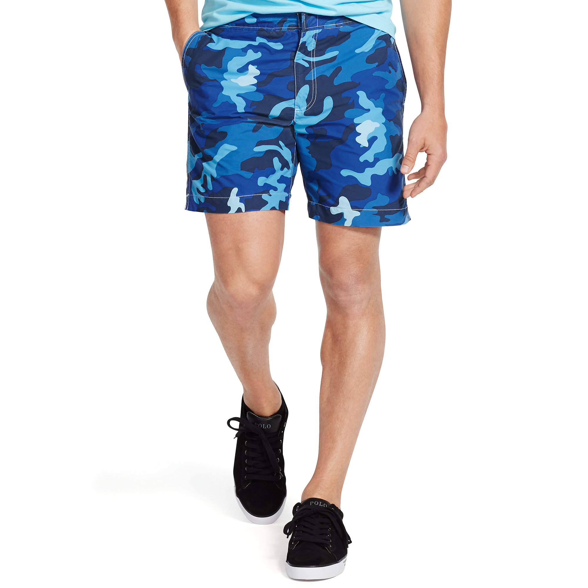 mens polo camo shorts