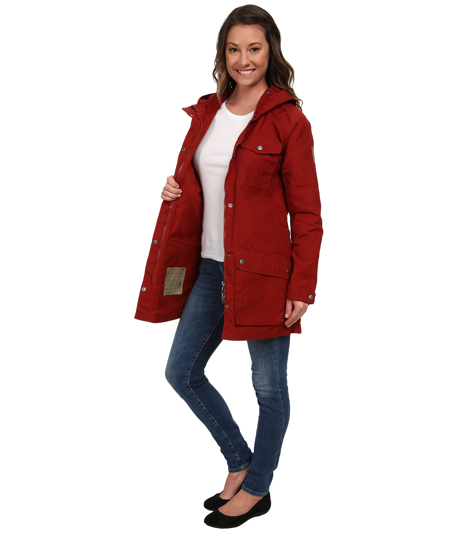 Fjallraven Greenland Parka Light in Deep Red (Red) | Lyst