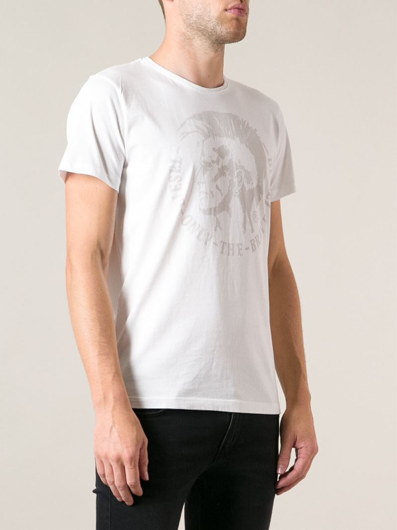 Diesel 'tachell' T-shirt in White for Men | Lyst