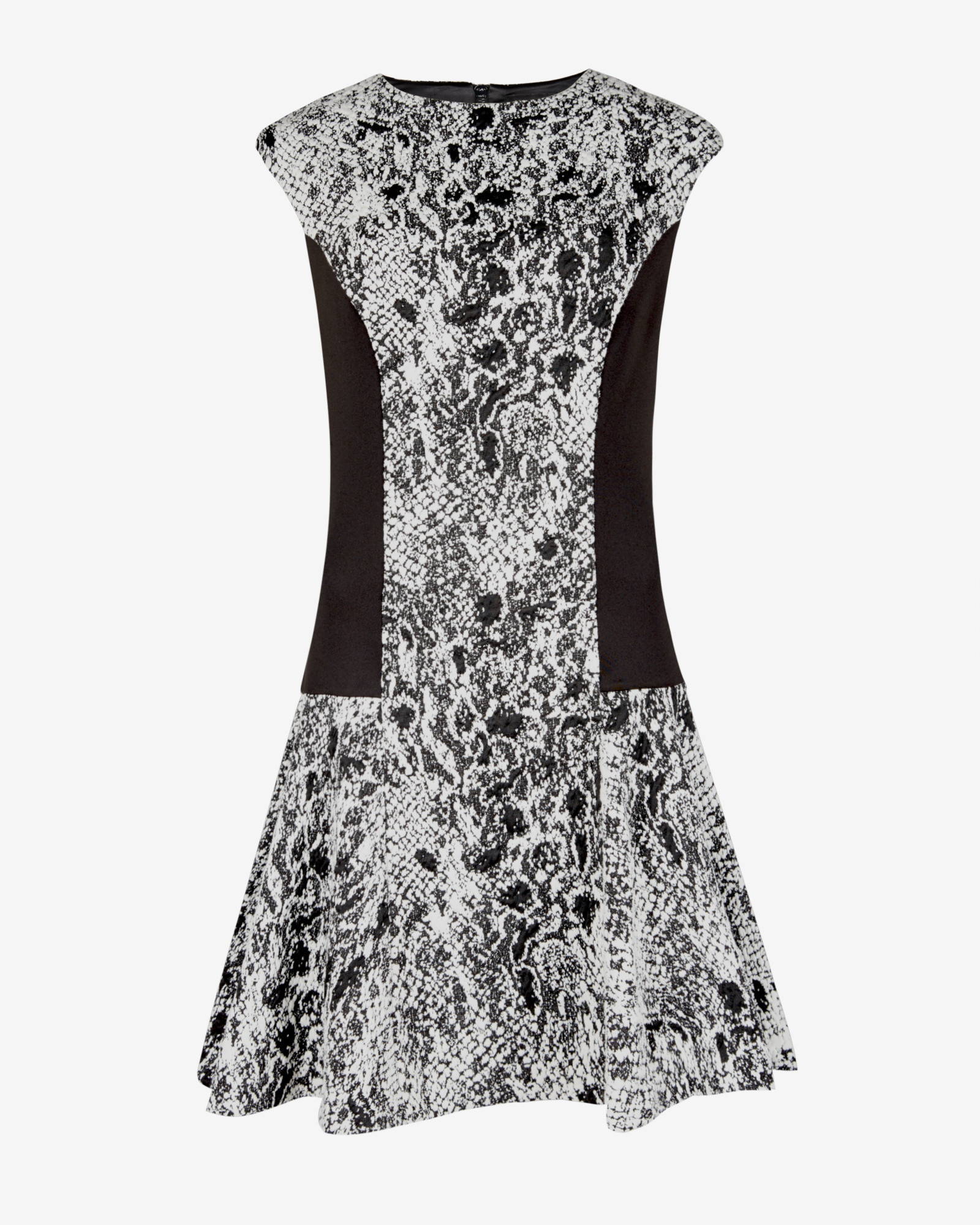 ted baker black white dress