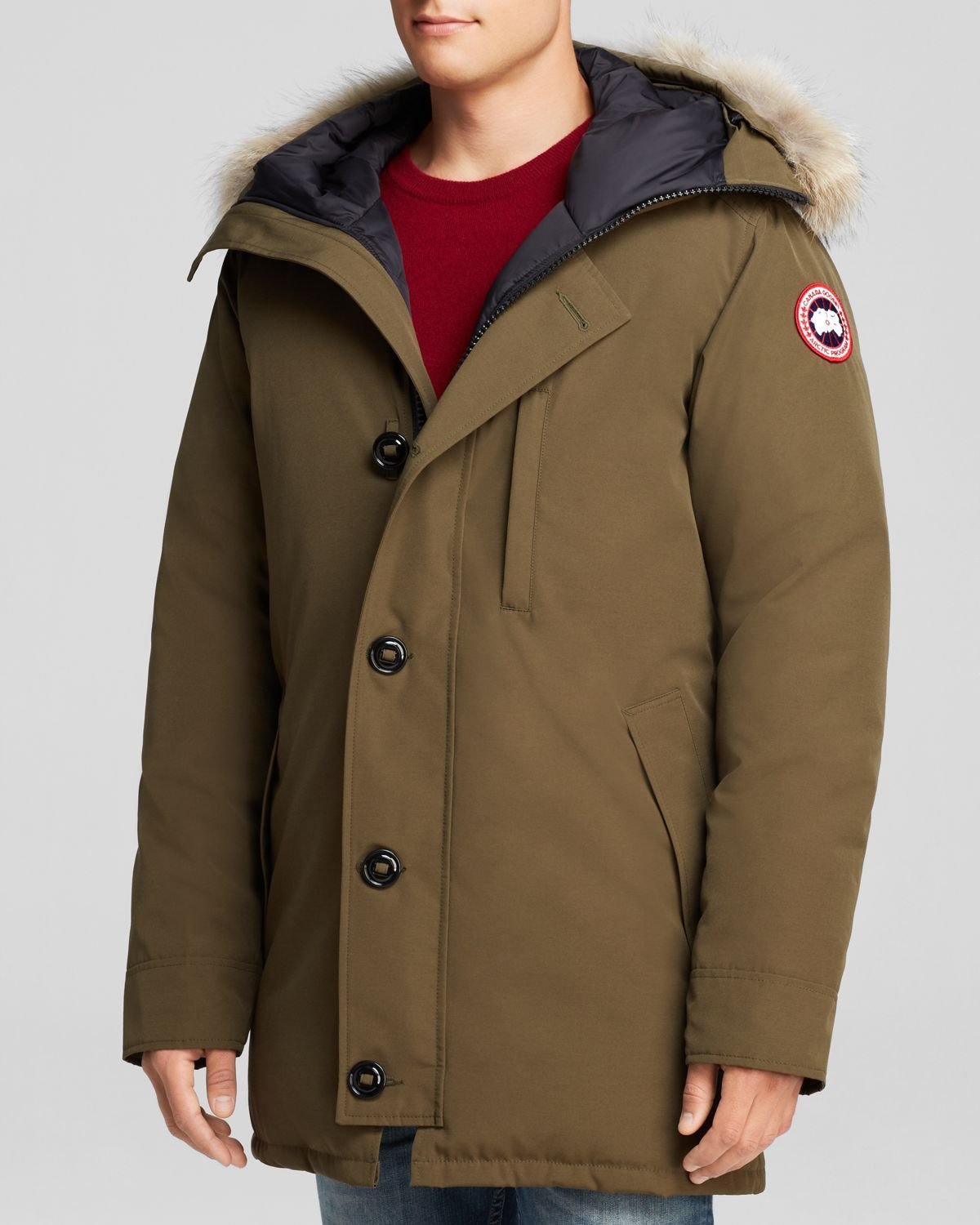 Canada Goose Chateau Parka With Fur Hood in Green for Men (Military ...