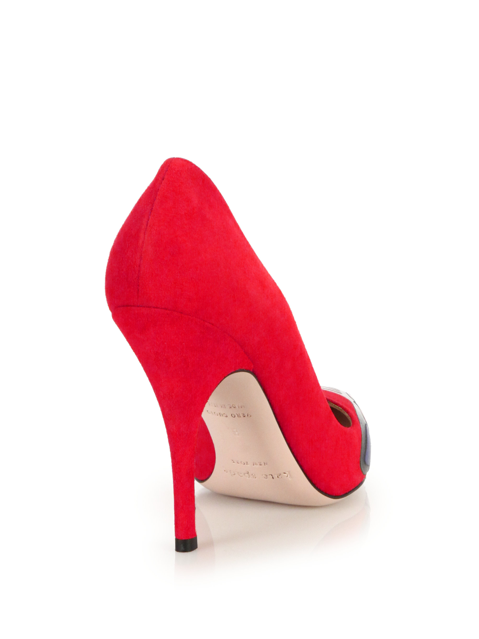 Kate spade red suede pumps Clearance