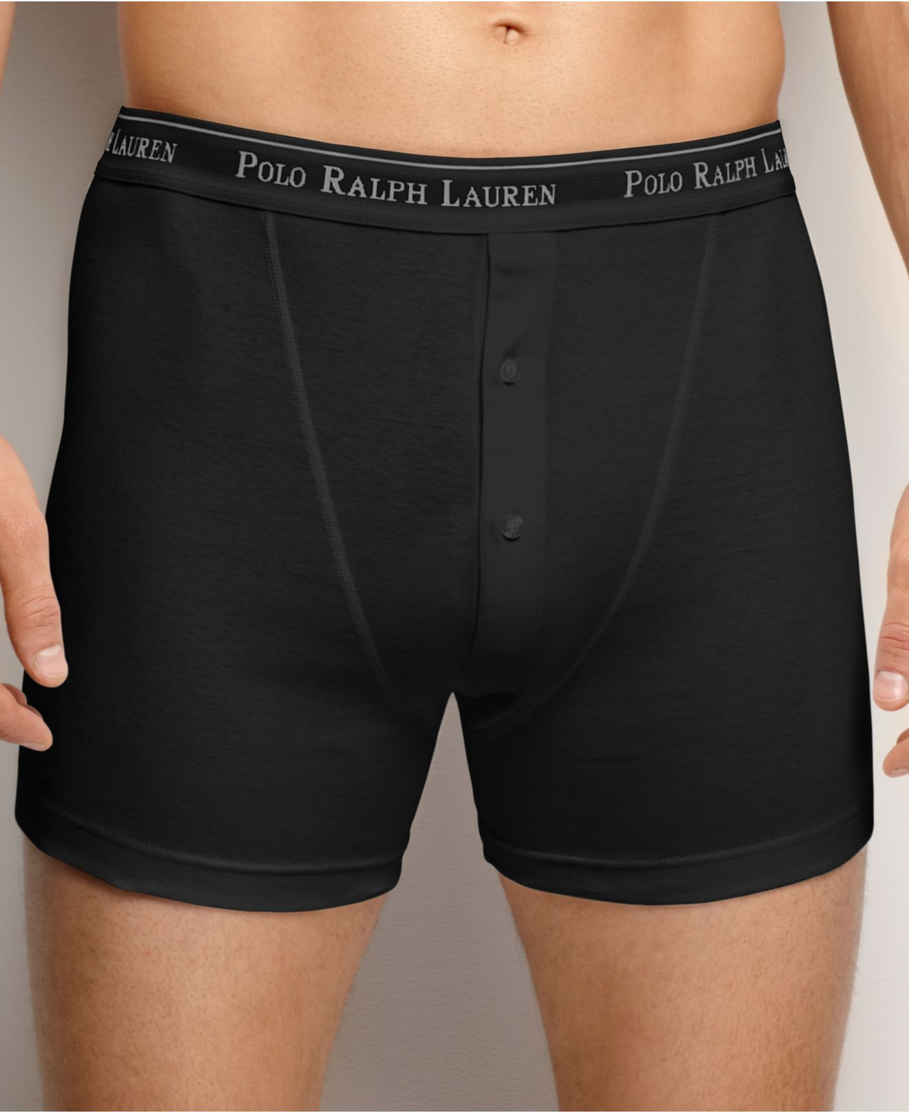 Polo Ralph Lauren Polo By Ralph Lauren Signature Cotton Button-fly Boxer  Brief in Black for Men | Lyst