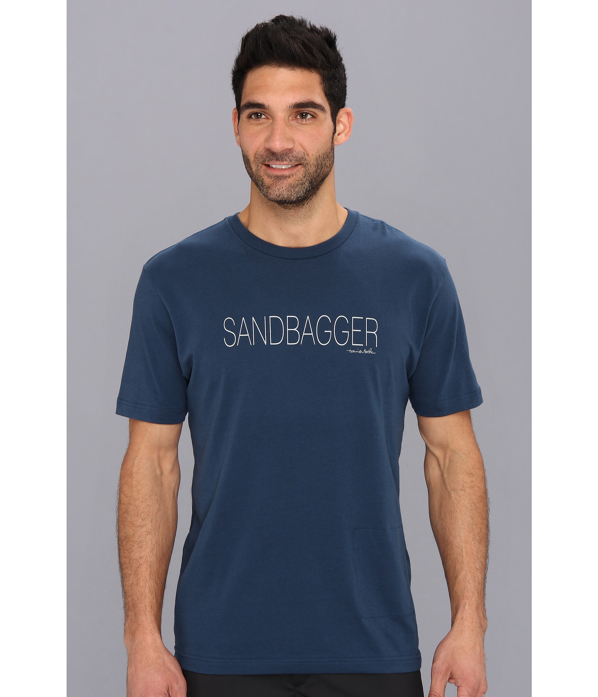 Travis Mathew Cotton Sandbagger T-shirt in Dark Blue (Blue) for Men - Lyst