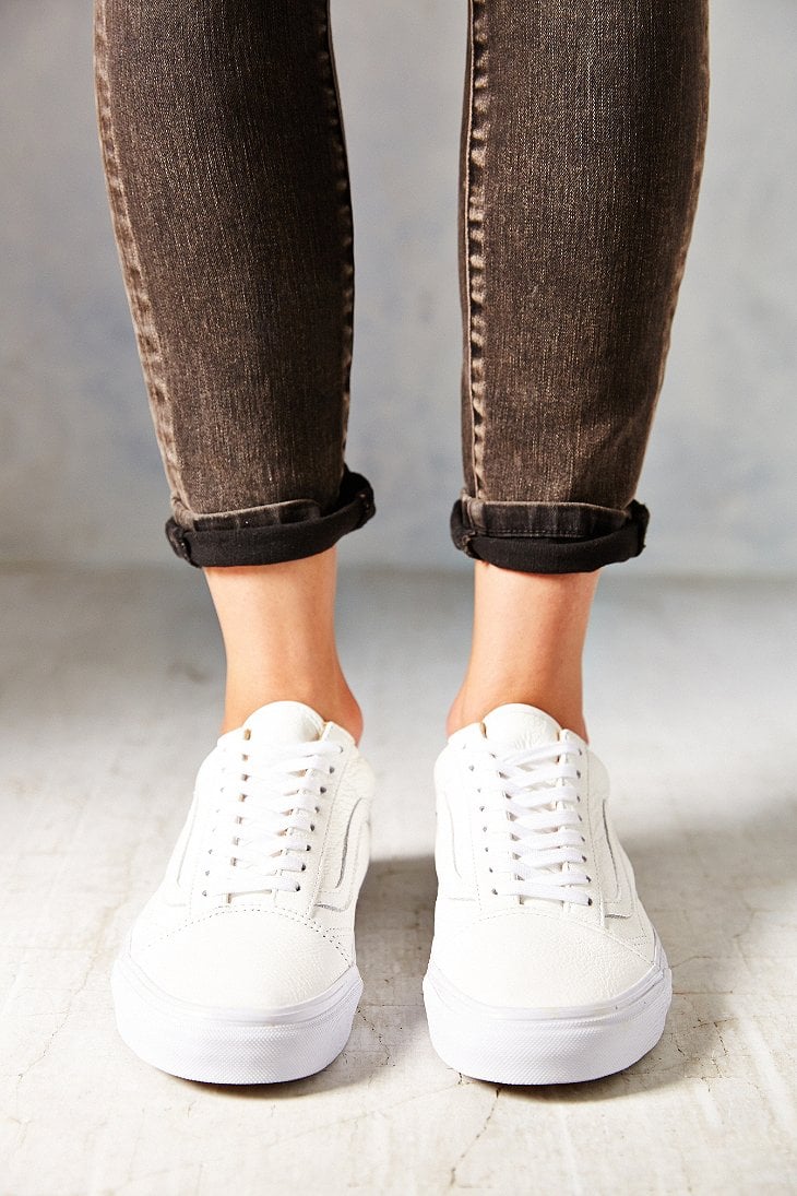 vertaling patroon naakt Vans Old Skool Premium Leather Low-Top Women'S Sneaker in White - Lyst
