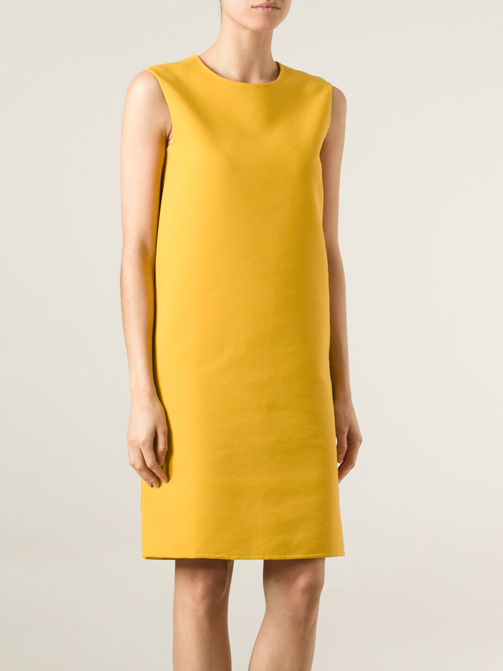 structured shift dress