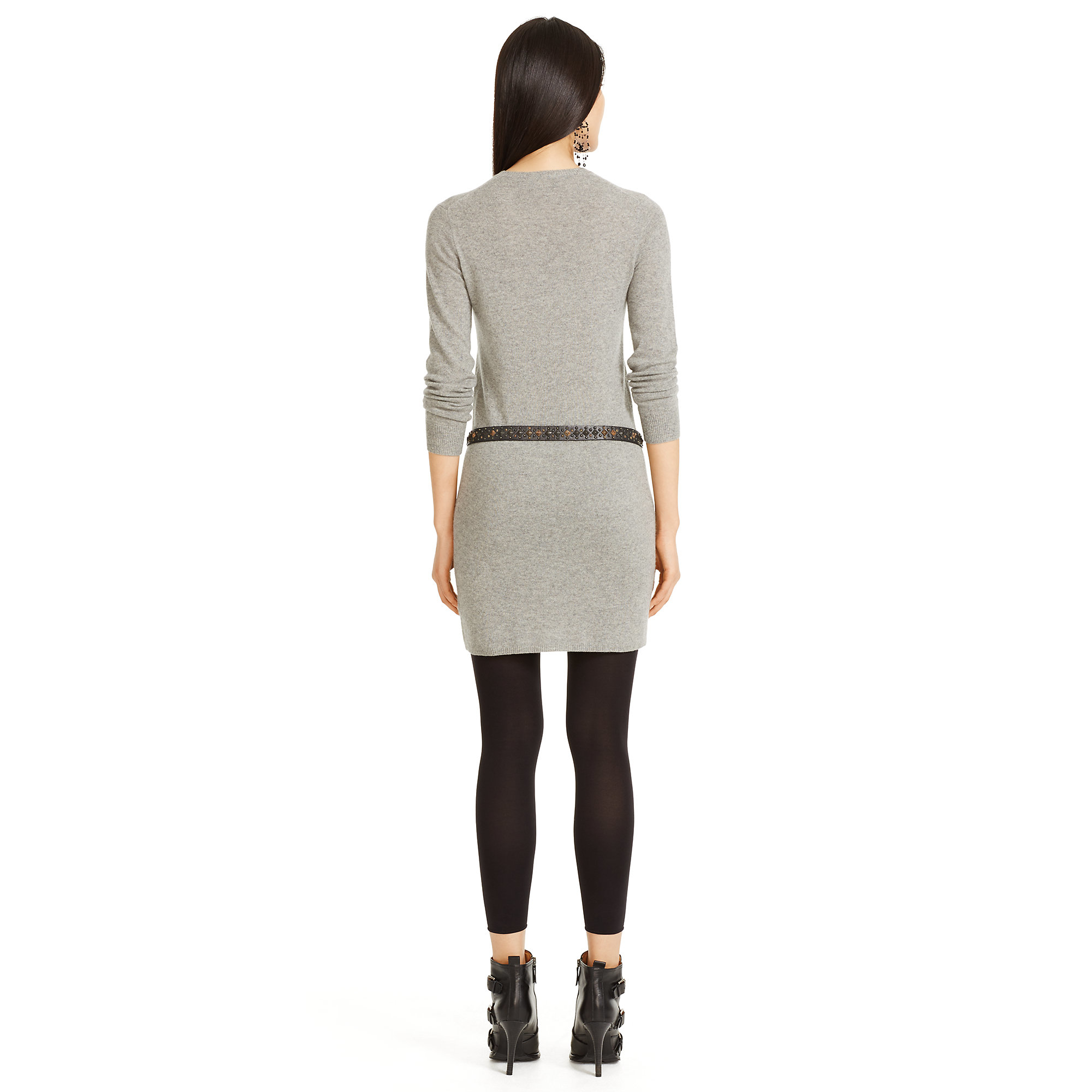 Polo ralph lauren Cashmere Sweater Dress in Gray (fawn grey heather) | Lyst