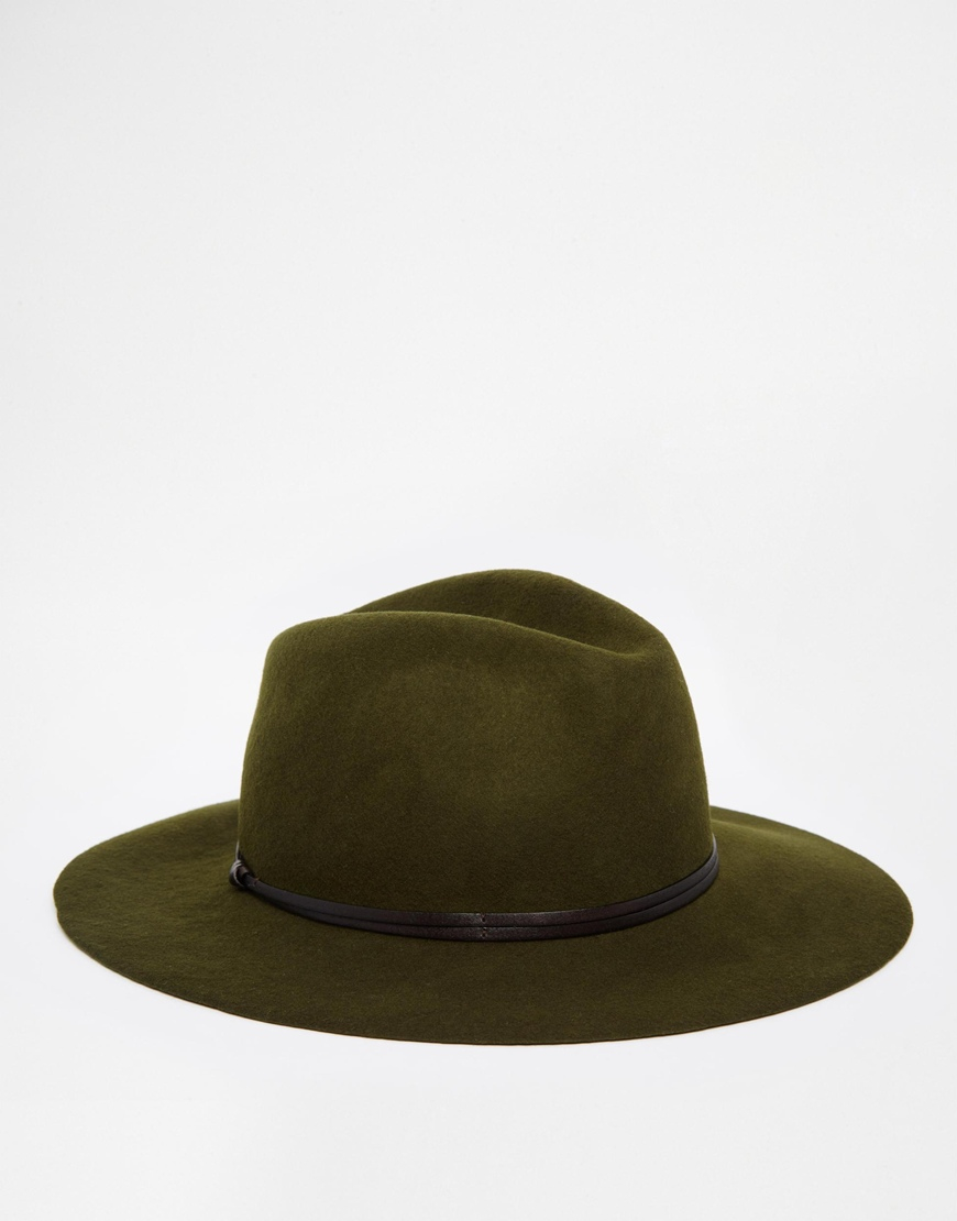 Green wide brim hat Clearance