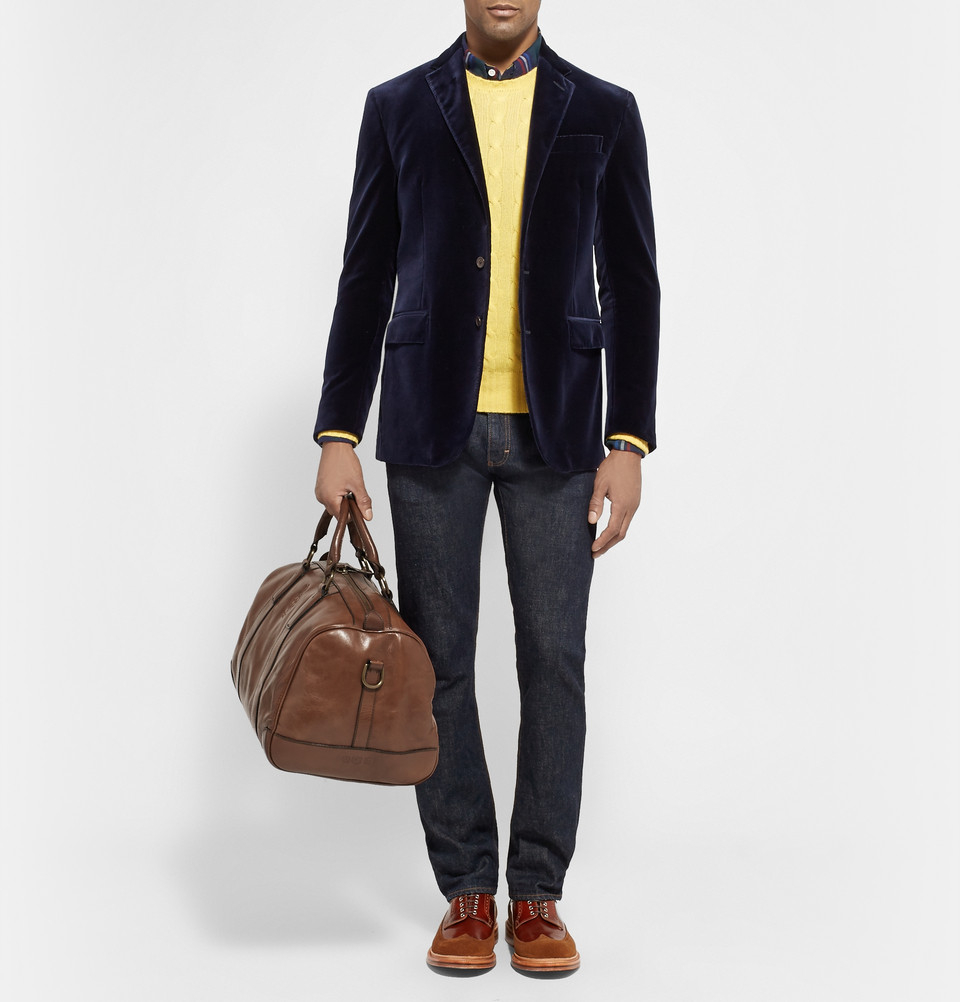 ralph lauren leather holdall